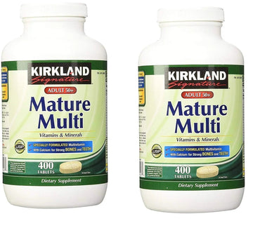 Kirkland Signature Adult 50+ Multi Vitamins & Minerals, 400 Tablets (2 Pack) KIRKLAND buy supplements canada