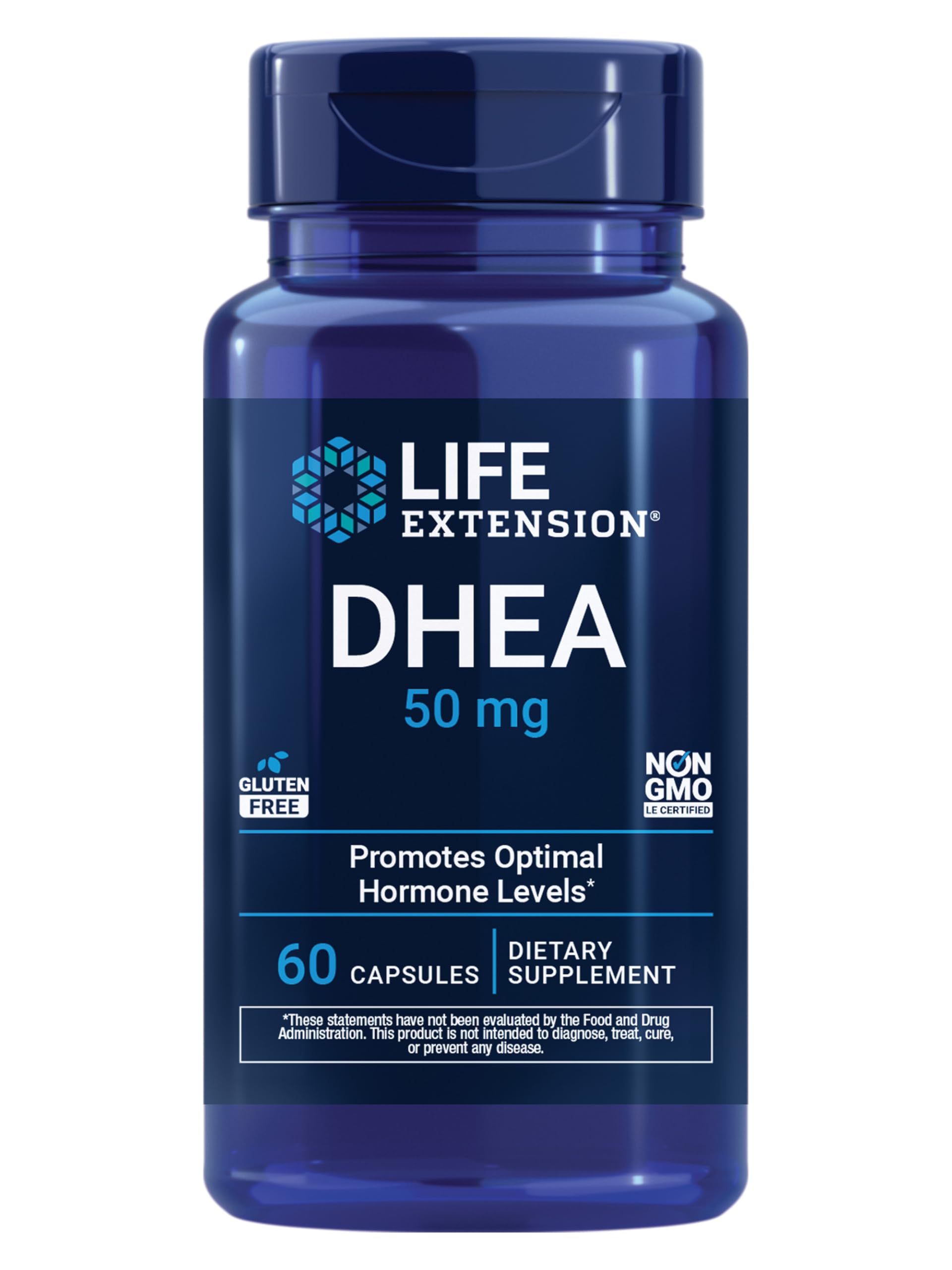 Life Extension DHEA 50 mg – Hormone Balance Supplement, Memory, Muscle Mass and Bone Density Support, Healthy Sex Drive, Gluten-Free, Non-GMO, 60 Capsules Life Extension buy supplements canada