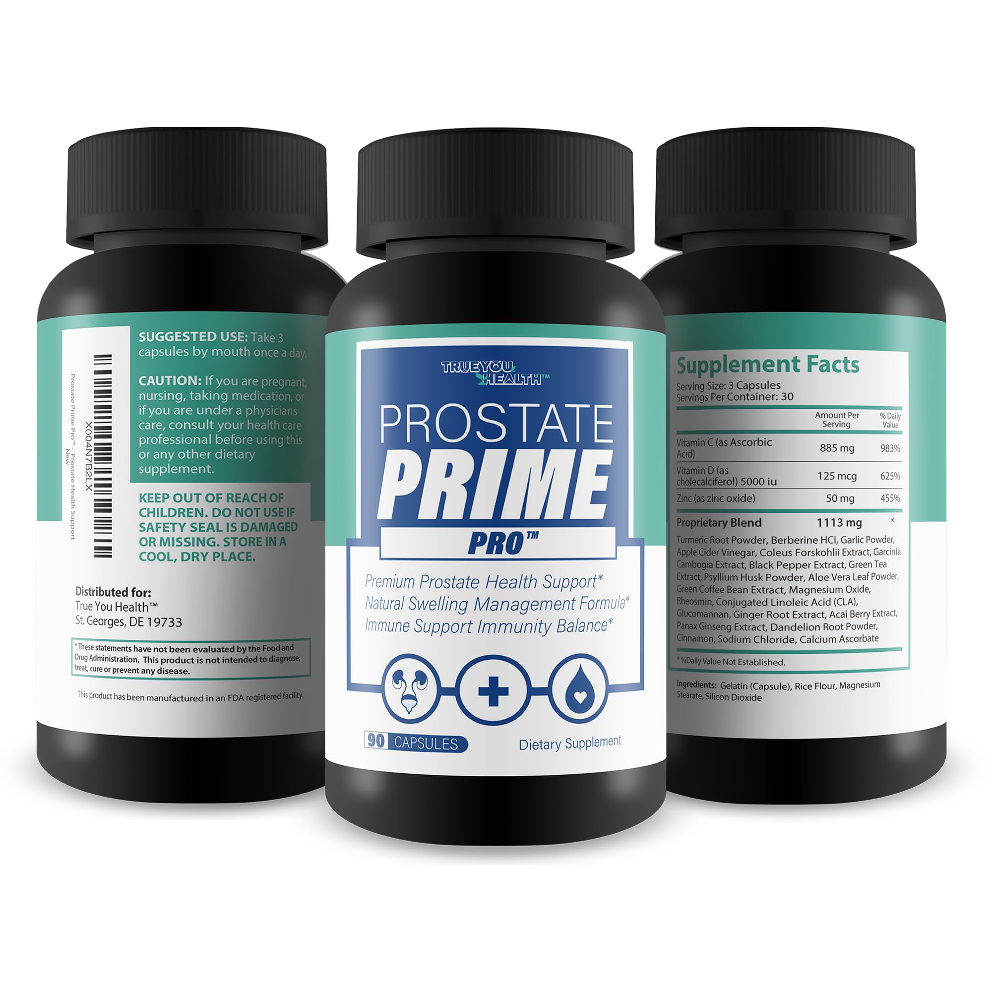 Prostate Prime Pro - Improved Formula - Our Best Prostate Support Supplement For Men’s Health - Natural Prostatitis Prostate Health - Natural Prostate Remedies - Men Prostate Vitamin Prostaprime Pills True You Health buy supplements canada