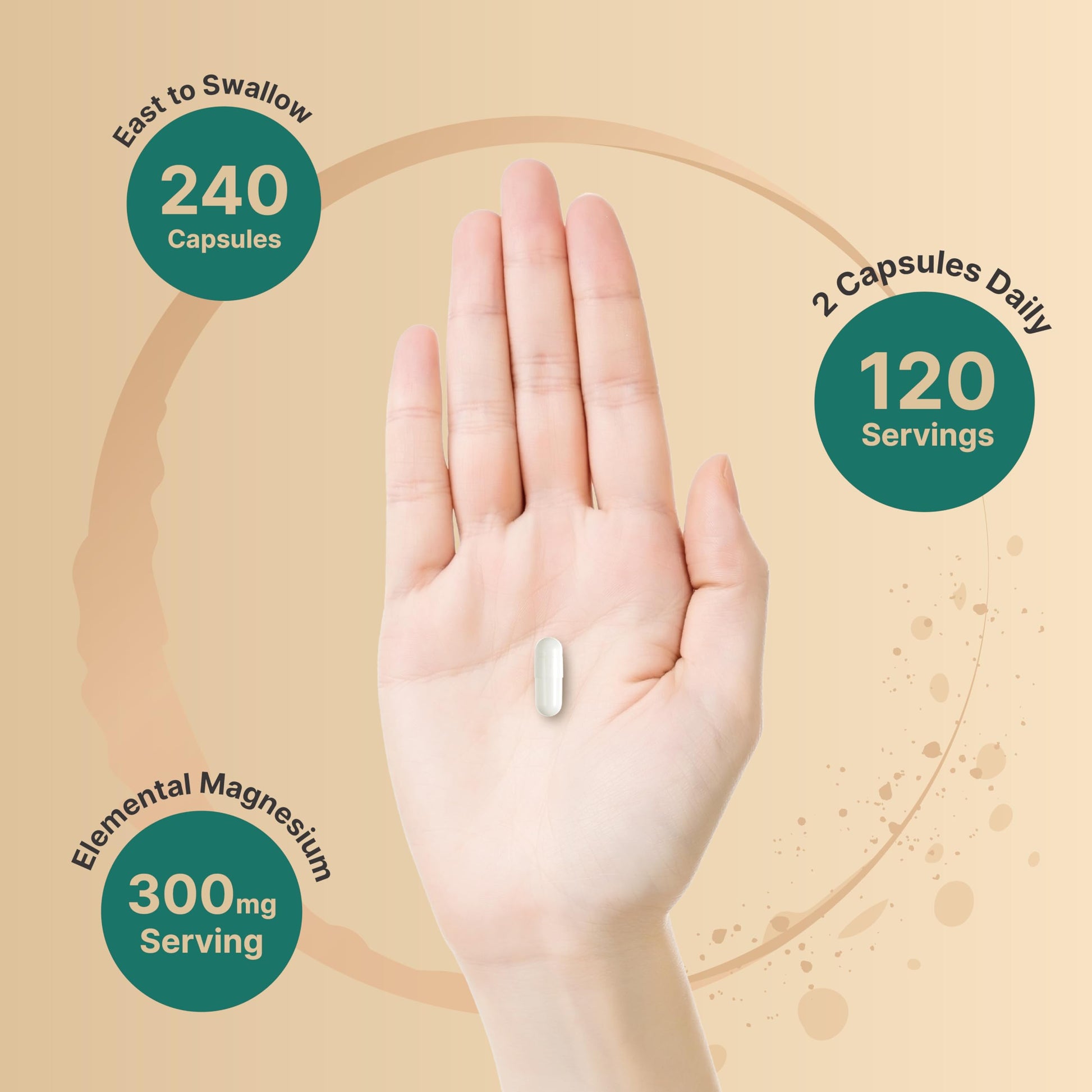 Triple Complex Magnesium Supplement, 240 Capsules | Magnesium Glycinate 500mg NatureBell buy supplements canada