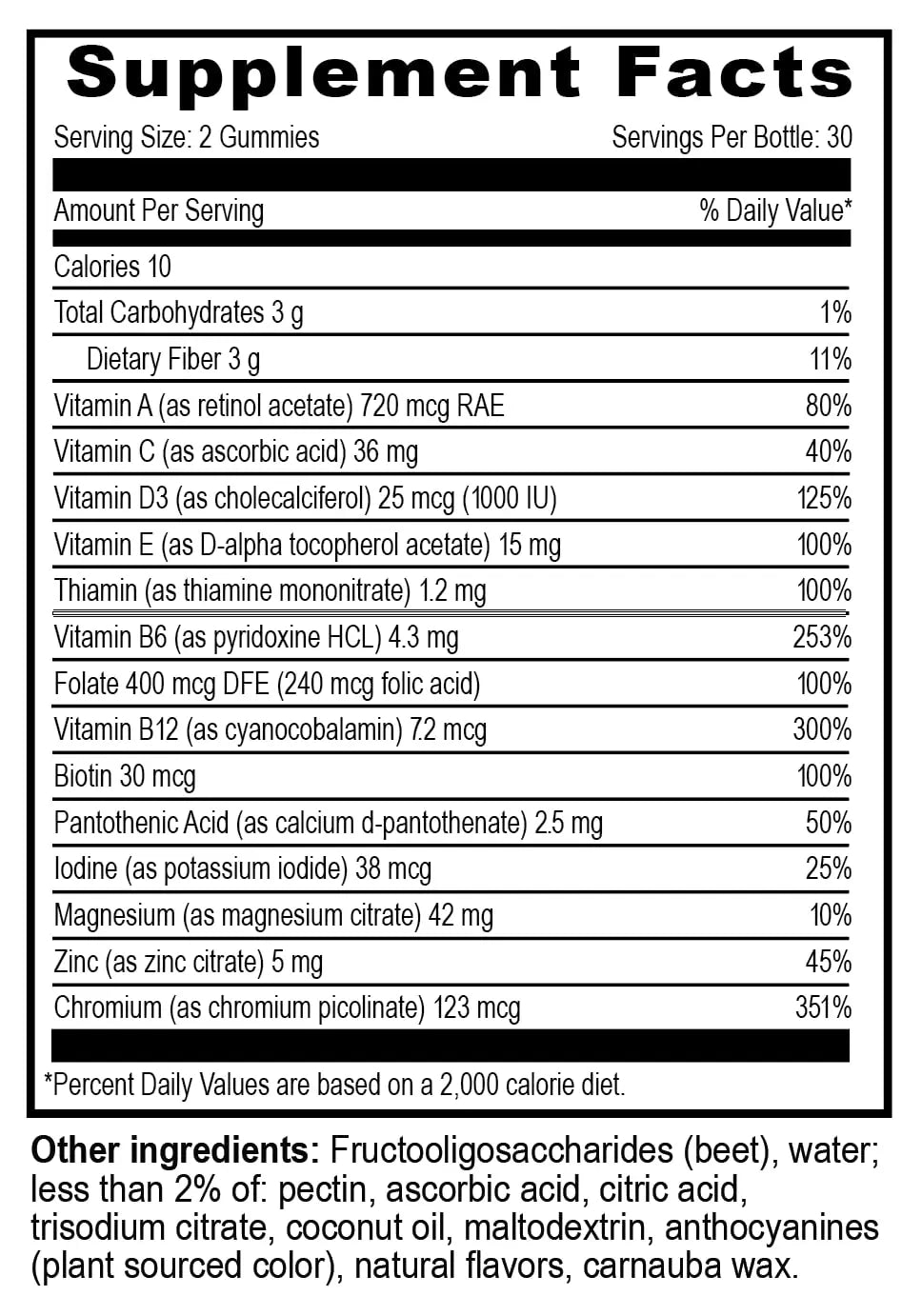 YUM-V'S Multivitamin Zero Gummies by YumVs | Sugar-Free Vitamins Supplement for Women & Men | Chromium, Thiamine, and Magnesium | YUM-V'S buy supplements canada