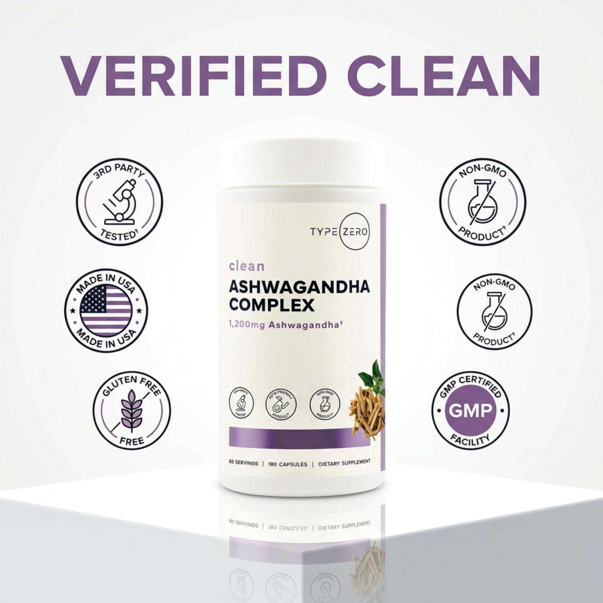 Type Zero KSM-66 Ashwagandha Root Extract 1,200mg, 60 Servings - High Potency 5% Withanolides - with Turmeric, Rhodiola Rosea and BioPerine Black Pepper Extract - 180 Veggie Caps Type Zero buy supplements canada