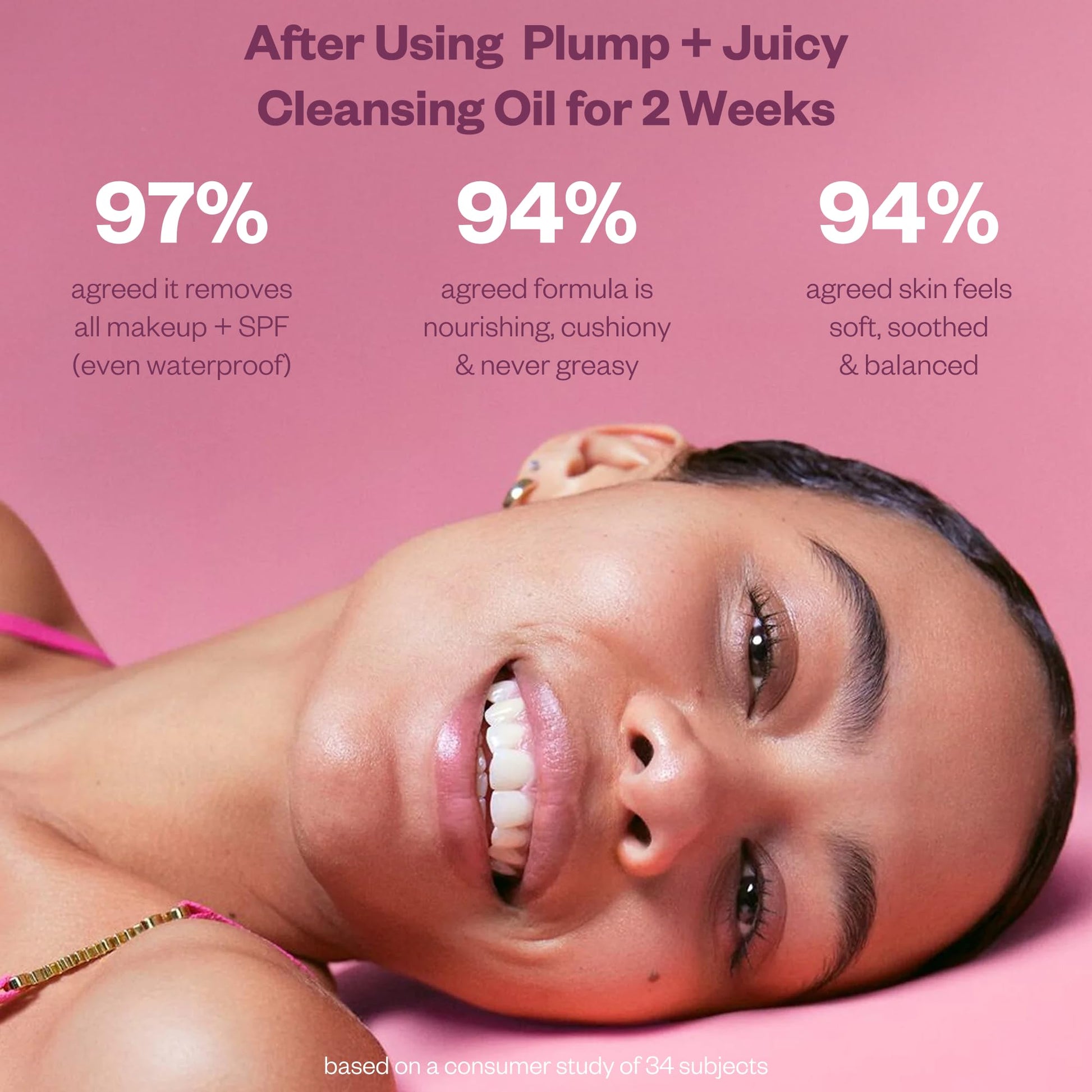 Kosas Plump + Juicy Cushiony Calm Botanical Cleansing Oil – Hydrating Makeup Remover for Sensitive Skin, Non-Greasy Oil Cleanser with Ceramides & Squalane for Soft, Soothed Skin Kosas buy supplements canada