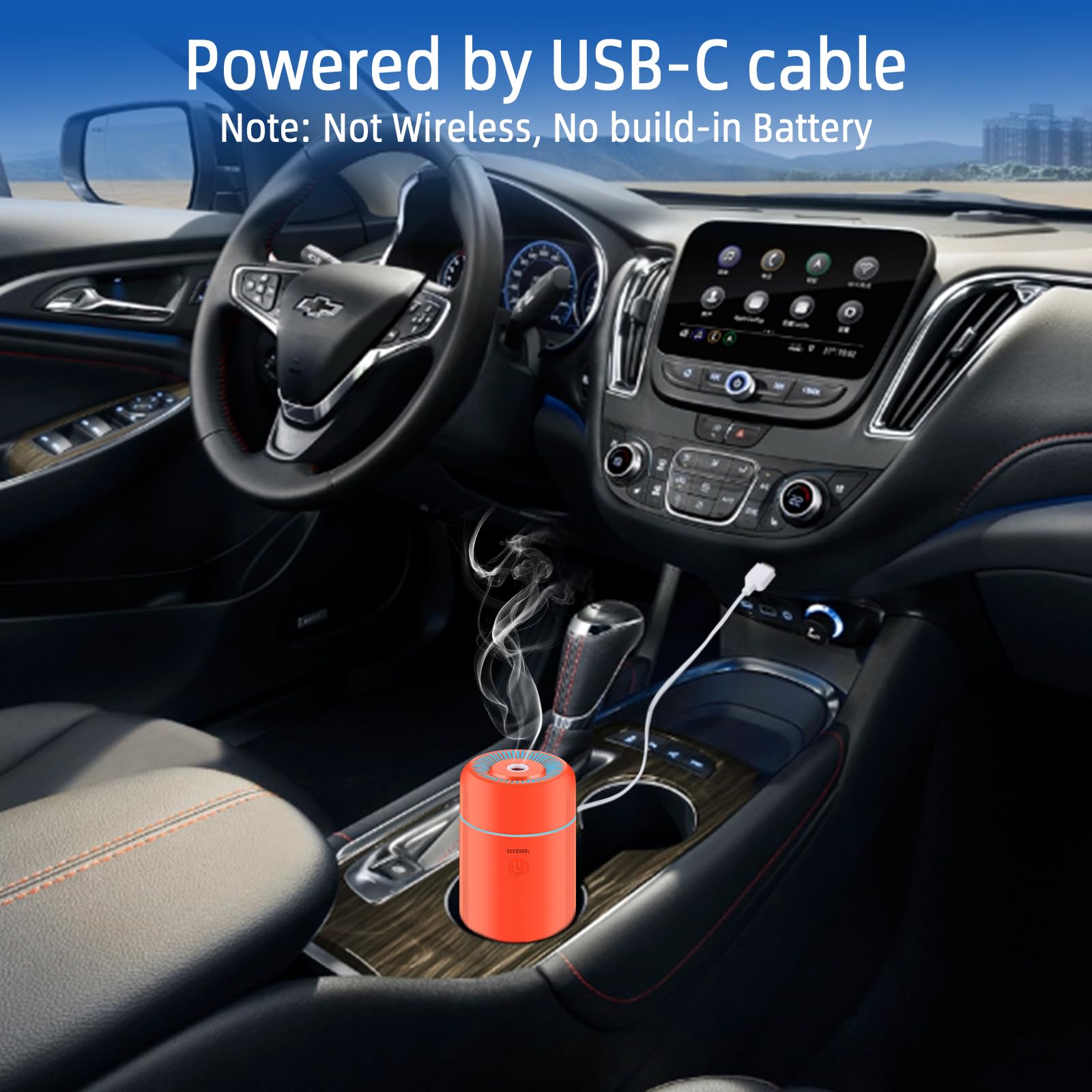 CHOUWEEK Car Essential Oil Diffuser, Mini Portable Air Diffuser for Aromatherapy, Small USB CHOUWEEK buy supplements canada