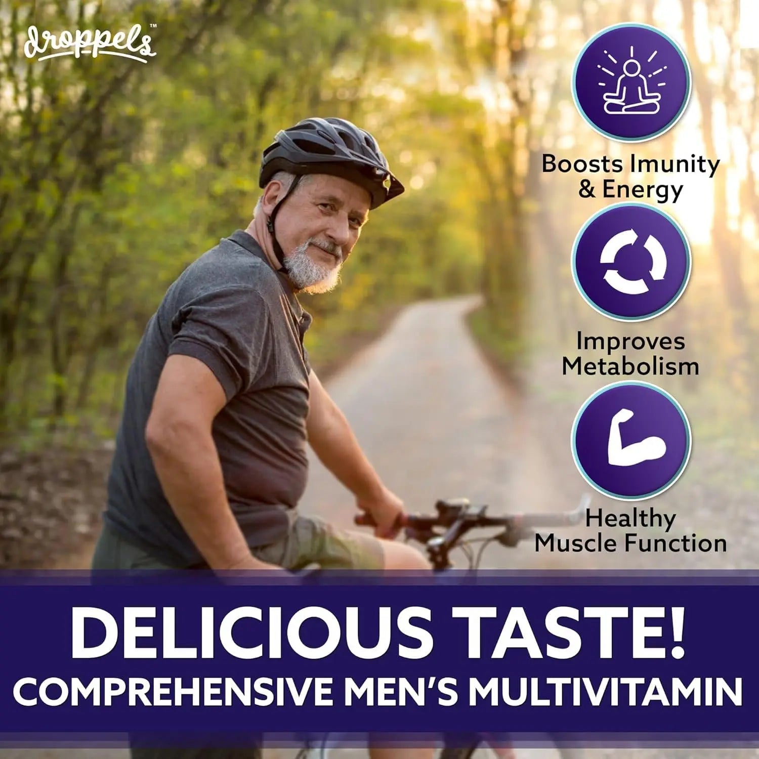 Droppels His & Hers Bundle: Men's & Women's Multivitamin Gummies | Vegan, Non-GMO, Pectin-Based | BlackBerry & Peach Tea Flavors Droppels buy supplements canada