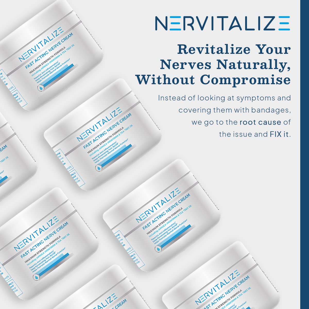 Nervitalize Fast Acting Nerve Pain Relief Cream Maximum Strength Formula - 3 fl oz - Helps Provide Neuro Pain Relief and Deep Nerve Nourishment to Support Normal Nerve Function - Made in The USA Nervitalize buy supplements canada