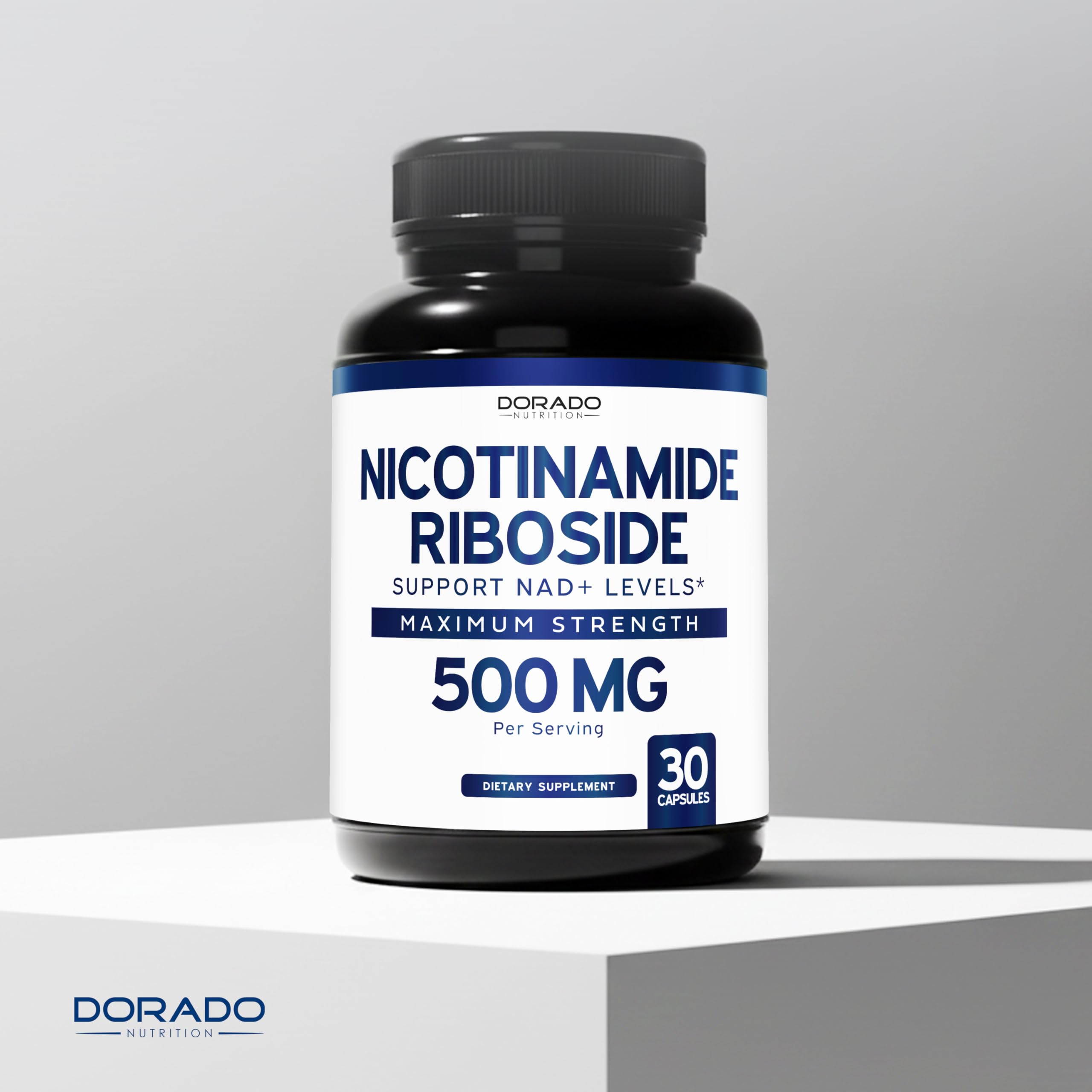 Nicotinamide Riboside 500mg (30 Count) NAD Supplement - NR Supplement For Women & Men to Support NAD+ Levels - NAD Booster - Third Party Tested - Vegan Safe, Non GMO & USA Made (30 Capsules) DORADO NUTRITION buy supplements canada