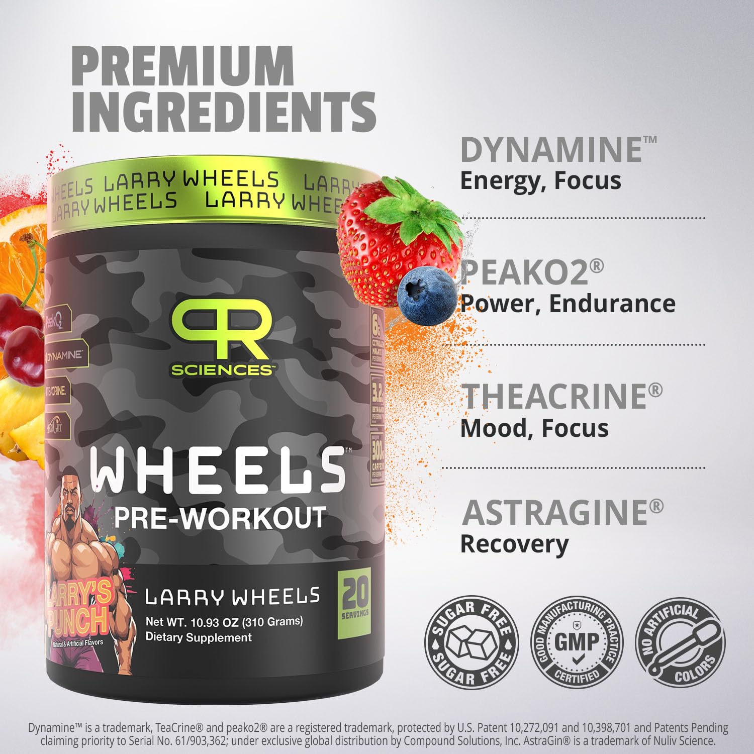 Larry Wheels' PR Preworkout - Enhance Performance with 6g Citrulline, 3.2g Beta Alanine PR Sciences buy supplements canada