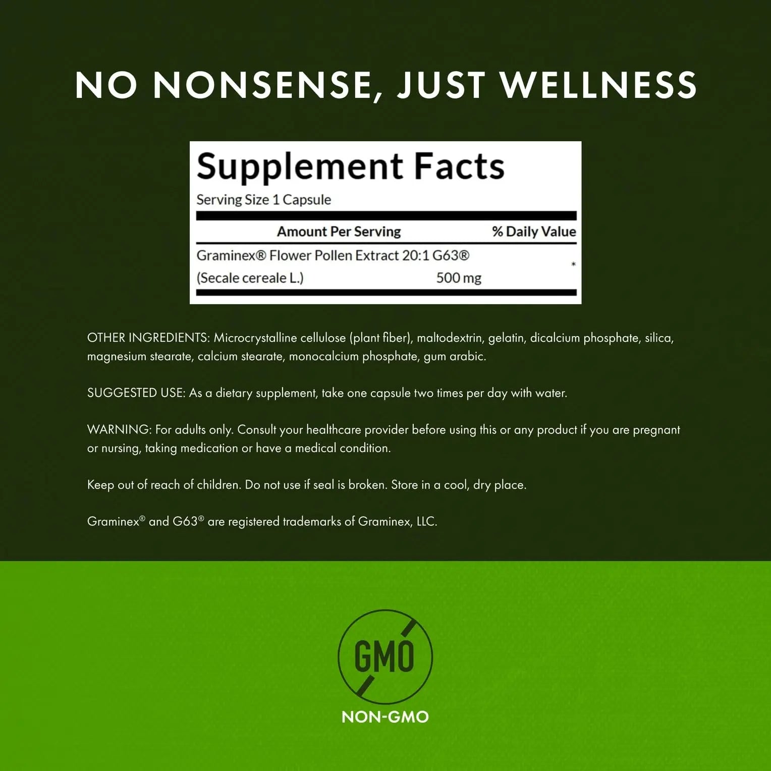 Swanson Maximum Strength Graminex Flower Pollen Extract - Supports Prostate Health, Urinary Tract Function, and Kidney Health - Mens Health Supplement - (60 Capsules, 500mg Each) (4 Pack) Swanson buy supplements canada