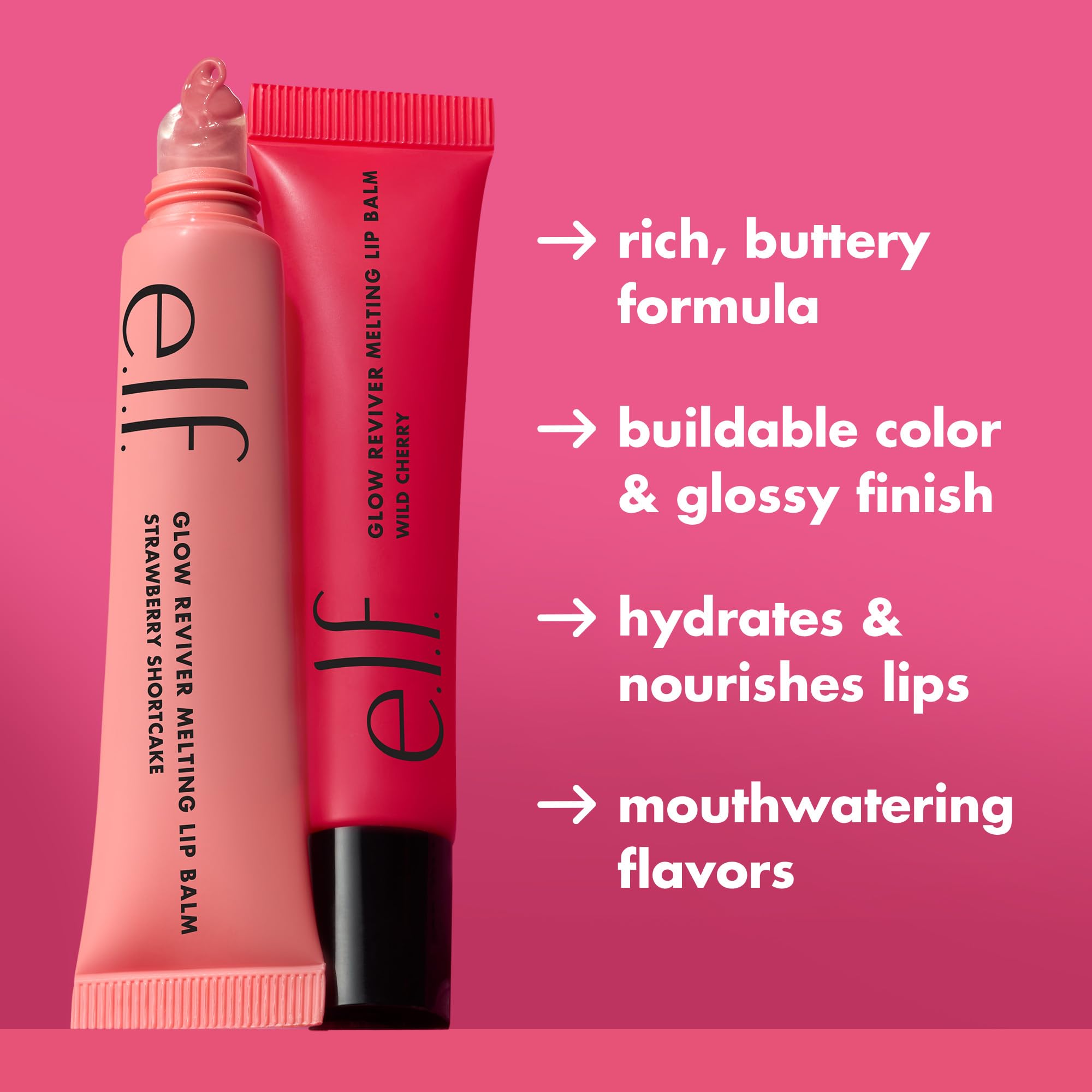 e.l.f. Glow Reviver Melting Lip Balm, Hydrating Tinted Lip Balm For A Glossy Finish & Soft, Supple Lips, Vegan & Cruelty-Free, Blackberry Sorbet e.l.f. buy supplements canada