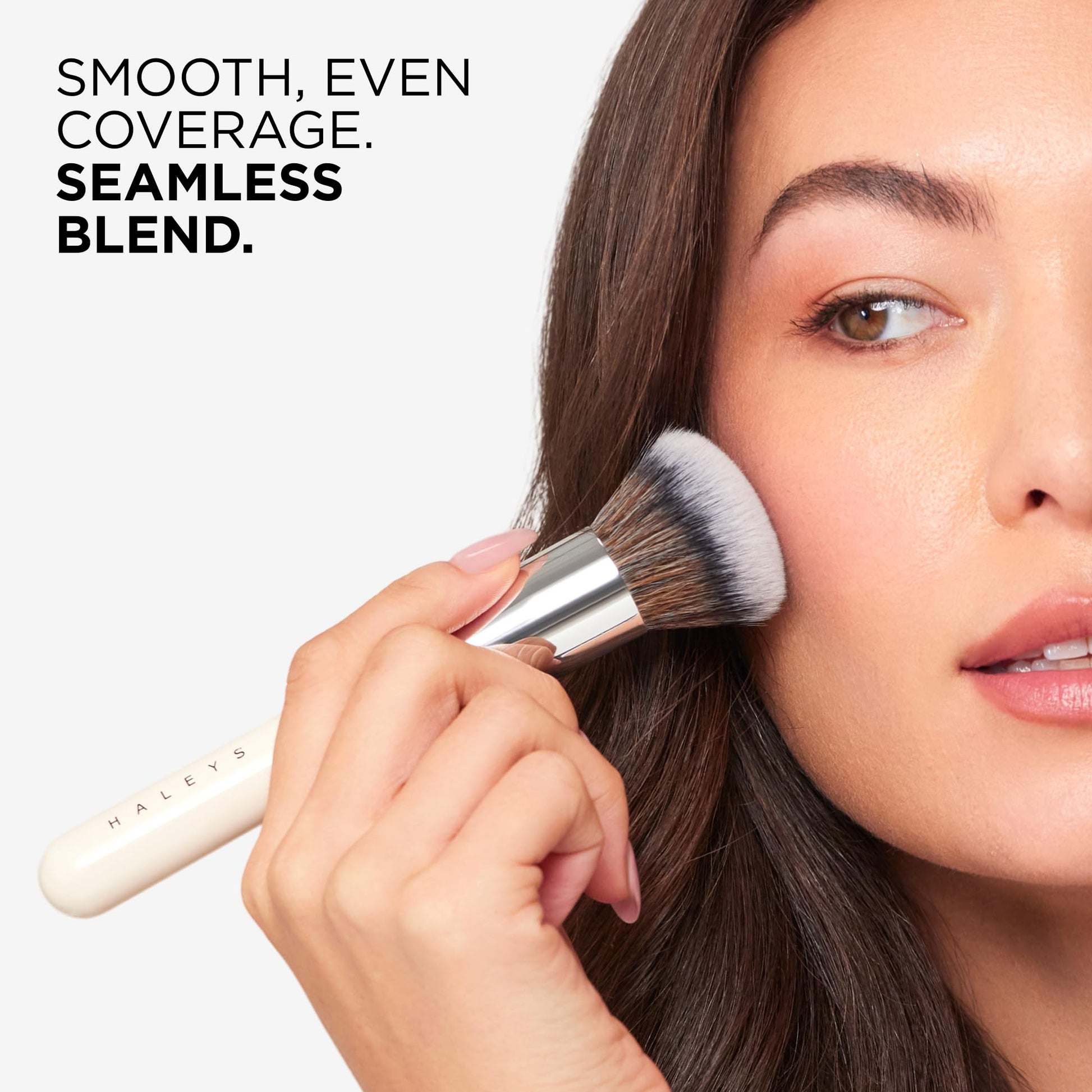 Haleys Beauty Kabuki Foundation Brush For Applying Powder, Foundation, Bronzer, Blush, and Mineral Make up, Soft Bristles, Seamless Blending, Makeup Brushes Essential, Vegan & Cruelty Free HALEYS buy supplements canada