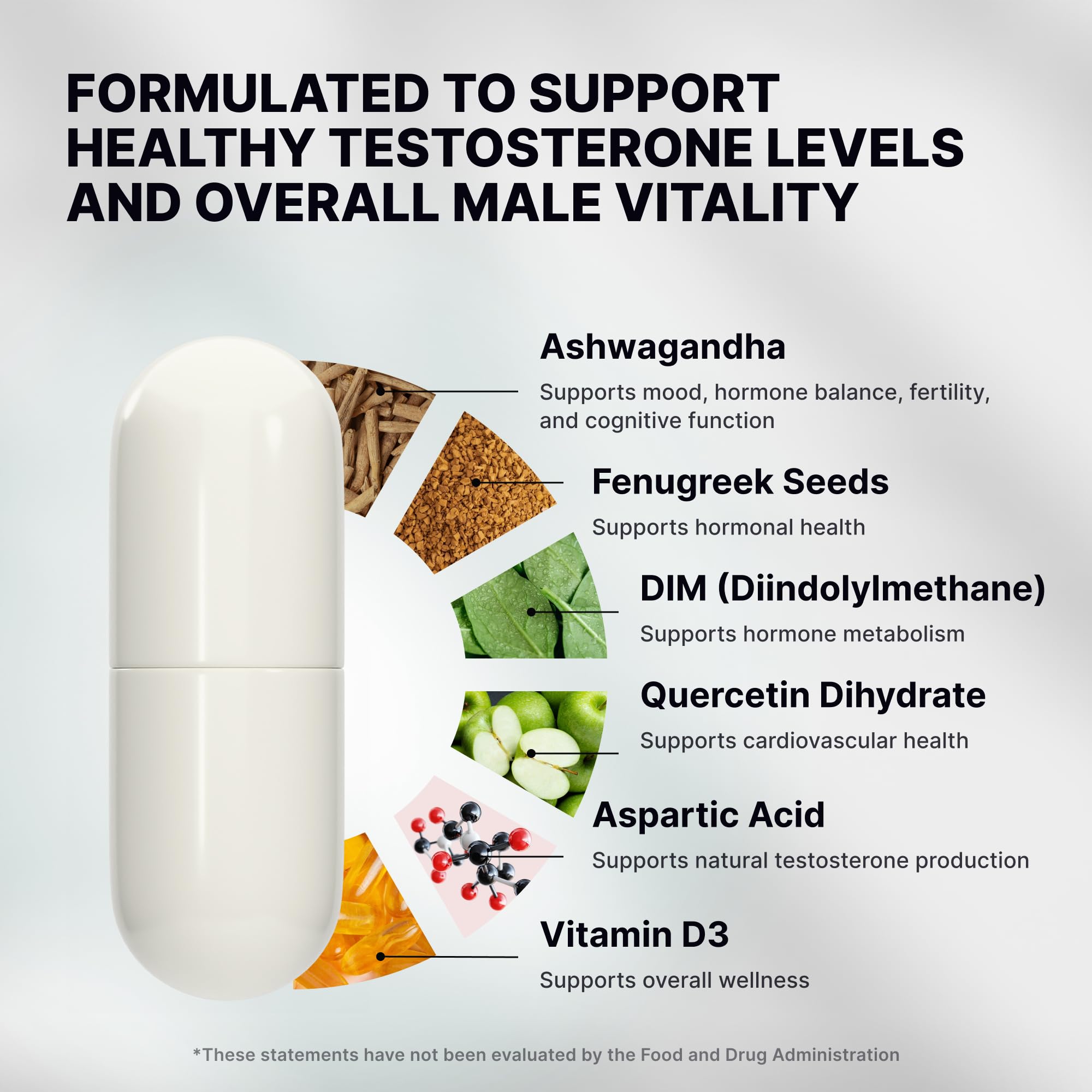 Nature's Pure Blend Peak Performance – Testosterone Supplement for Men with D-Aspartic Acid, Ashwagandha & DIM – Mens Prostate Health Support, Muscle Strength & Energy – Prostate Supplement Nature's Pure Blend buy supplements canada