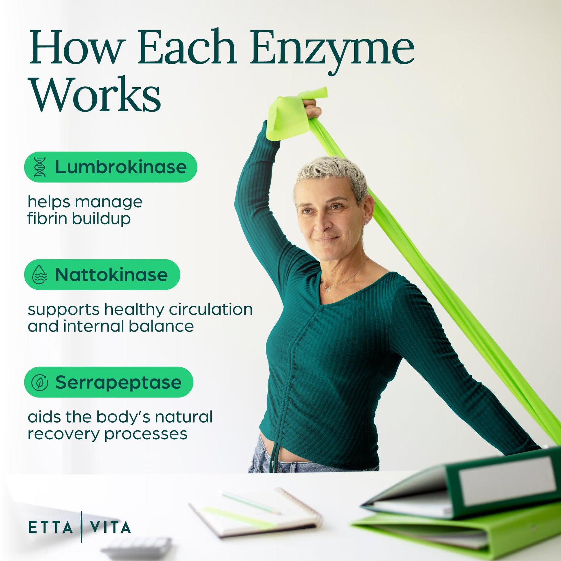 Potent Nattokinase 4000 FU Serrapeptase 240000 SPU Lumbrokinase 2000 FU Supplement - Proteolytic Enzymes Capsules for Energy Support, Digestion, Detox, Cognition & Gut Health for Men & Women Etta Vita buy supplements canada