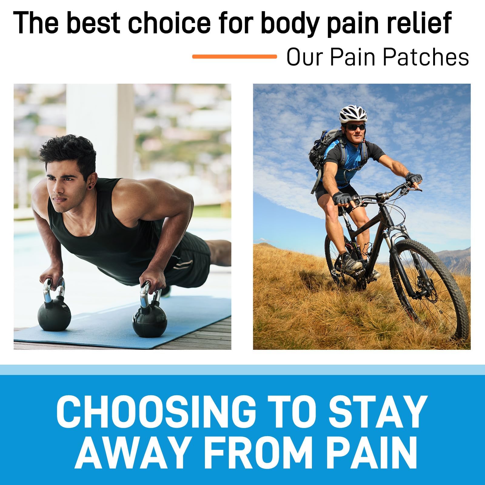 Reusable Pain Relief Patches for Sore Muscle, Includes 3 Adhesives, 1 Patch & 1 Carry Bag, Pain Patches for Neck, Back,Foot, Knee etc, Large&Fast Acting, Easy Adhesive Application Pain Patch-0304 SKAYAH buy supplements canada