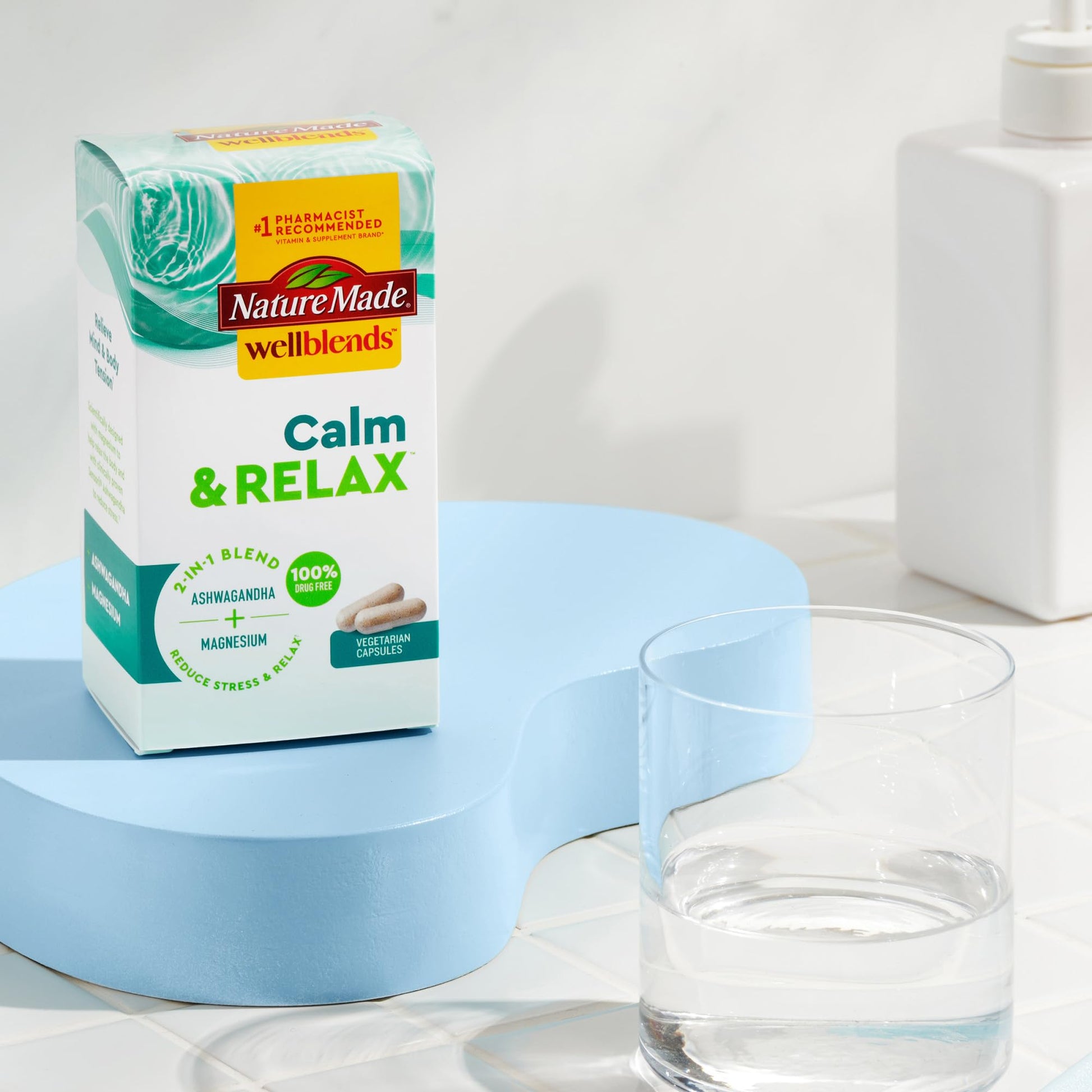 Nature Made Wellblends Calm & Relax, Ashwagandha 125 mg, Magnesium 300 mg Nature Made buy supplements canada