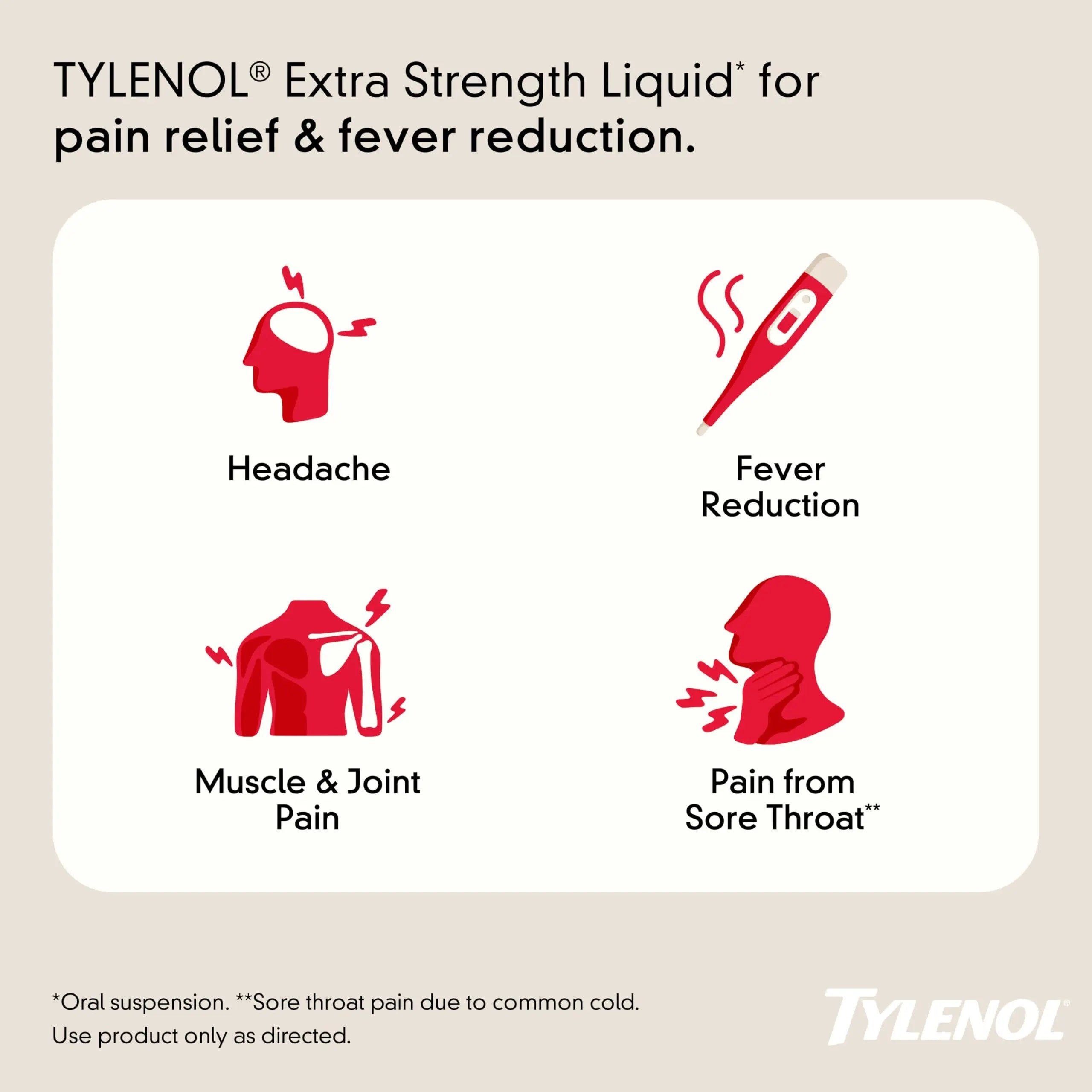 Tylenol Adult Liquid Pain Reliever and Fever Reducer, Extra Strength Liquid Acetaminophen for Fast Pain Relief for Headaches & Other Minor Pain, Cherry Flavor, Dye & Alcohol Free, 8 fl. oz Tylenol buy supplements canada