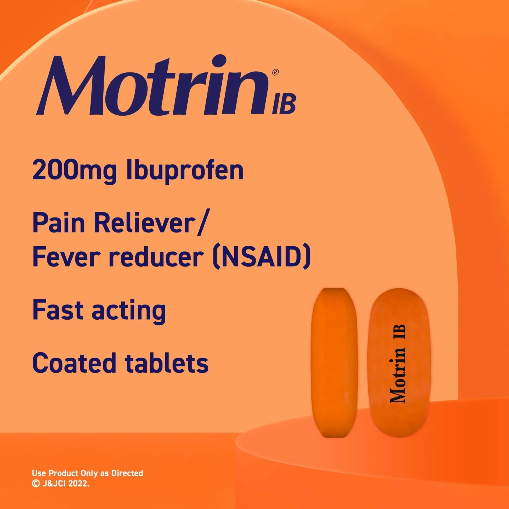 Motrin IB Ibuprofen 200mg Tablets, Ibuprofen Pain & Fever Reliever for Headache, Backache, Muscular Aches, Menstrual Pain & Minor Arthritis Pain, Over-The-Counter NSAID Medicine, 225 ct Motrin buy supplements canada