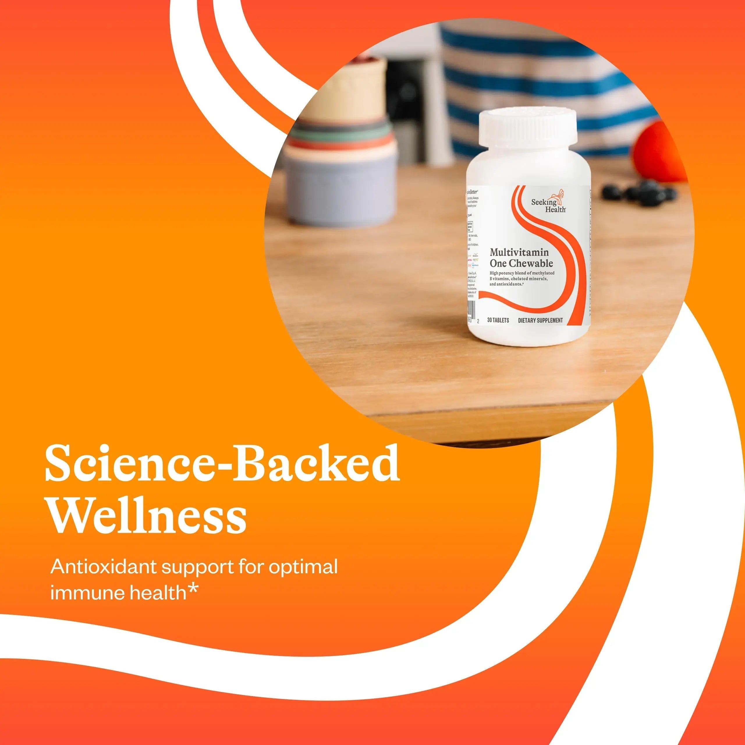 Seeking Health Optimal Multivitamin Chewable - Immune Support Supplement with L-5-MTHF, Vitamin B12 & Vitamin D3 - Multivitamin with Antioxidant Ingredients Seeking Health buy supplements canada