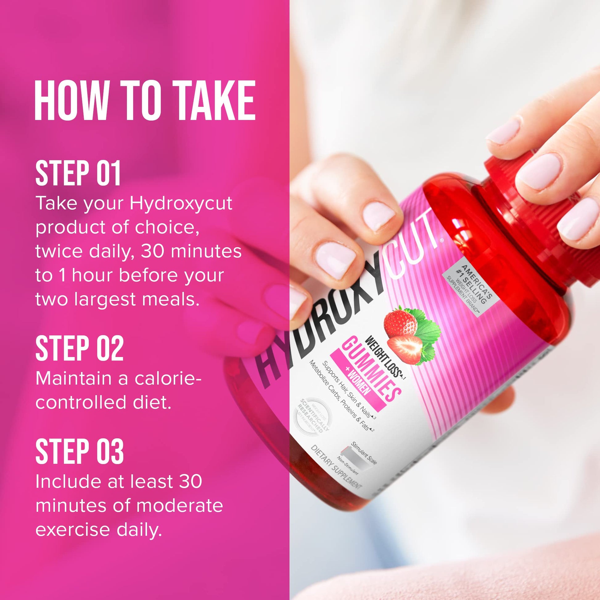 Hydroxycut Gummies + Women Strawberry 90ct Hydroxycut buy supplements canada