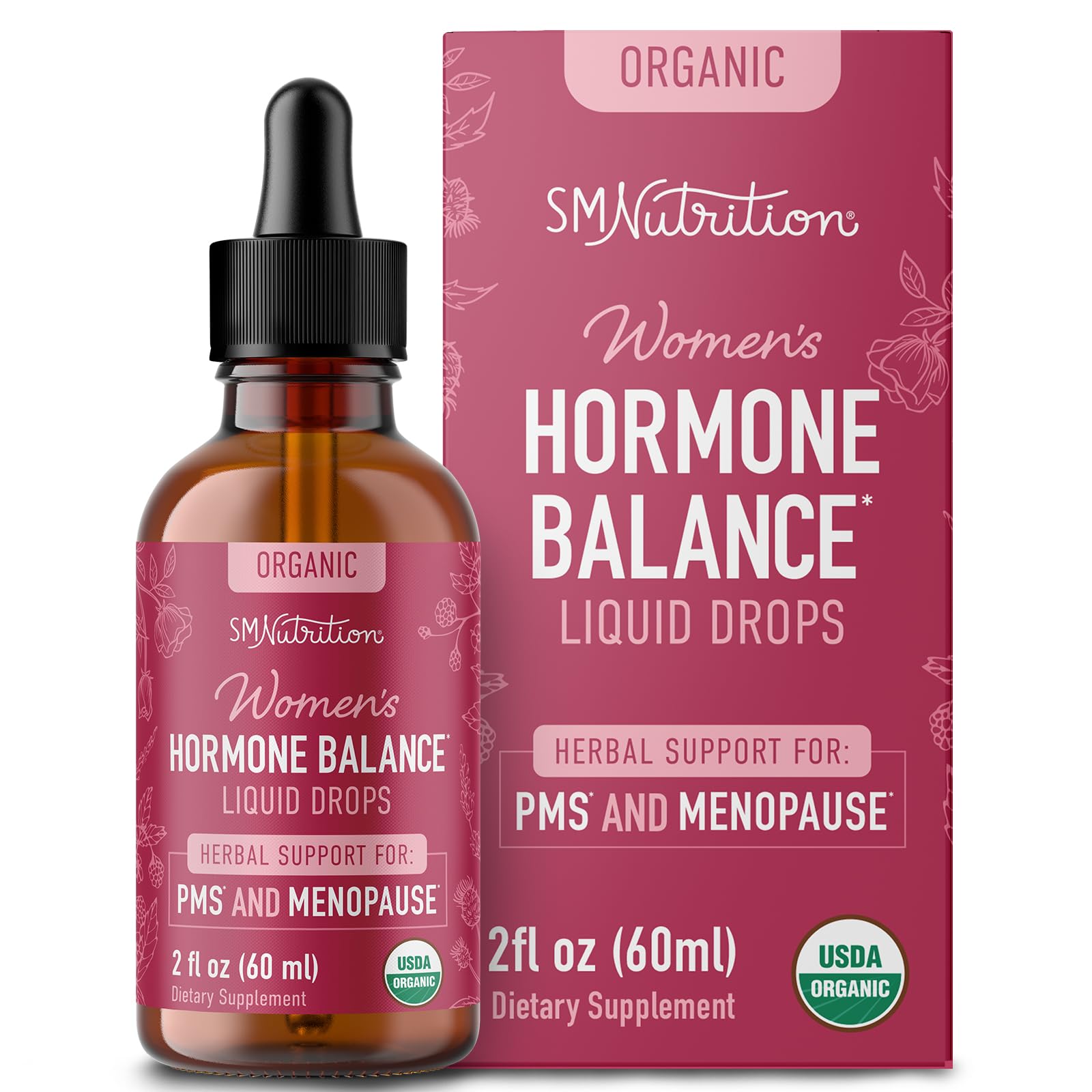 Hormone Balance Liquid Drops | With Stinging Nettle, Black Cohosh, Red Raspberry Leaf SMNutrition buy supplements canada