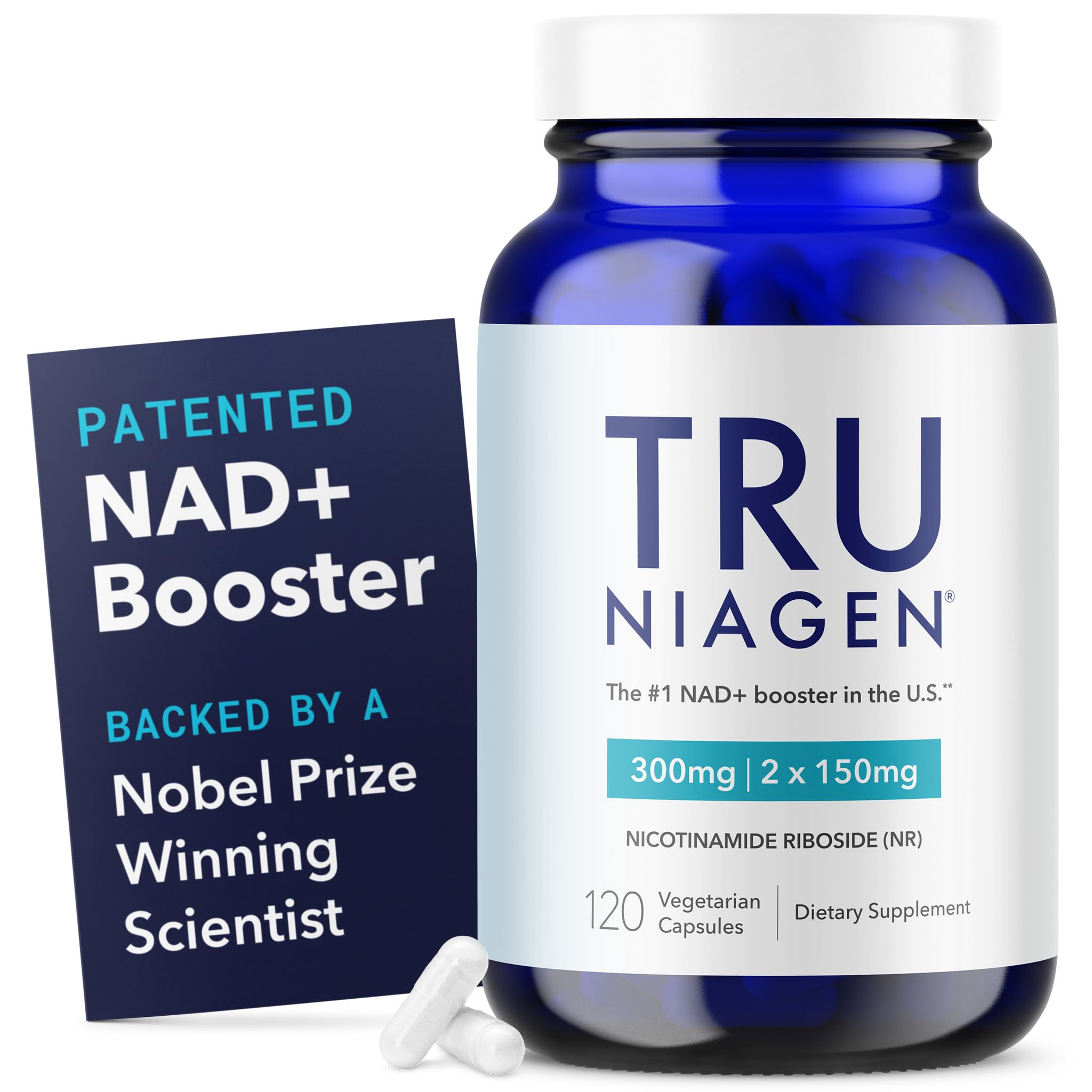 TRU NIAGEN Patented NAD Supplement for Brain Function, Anti Aging & Cell Regeneration, Niagen, 60 300mg Servings | Supports Cellular Energy, Muscle | Nicotinamide Riboside (NR) Take 2 Daily | 1 Bottle TRU NIAGEN buy supplements canada