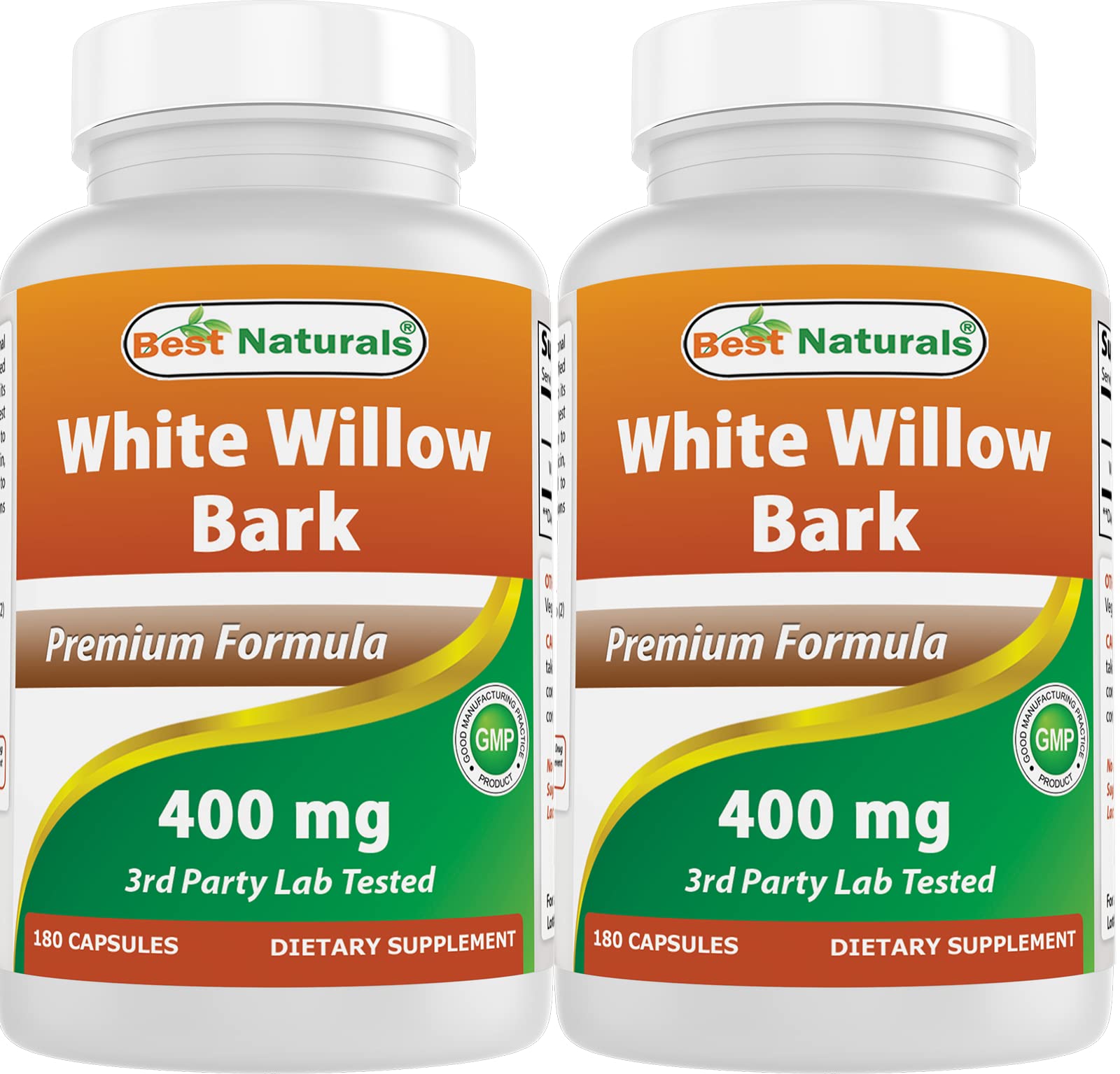 Best Naturals White Willow Bark 400 mg 180 Capsules (180 Count (Pack of 2)) Best Naturals buy supplements canada