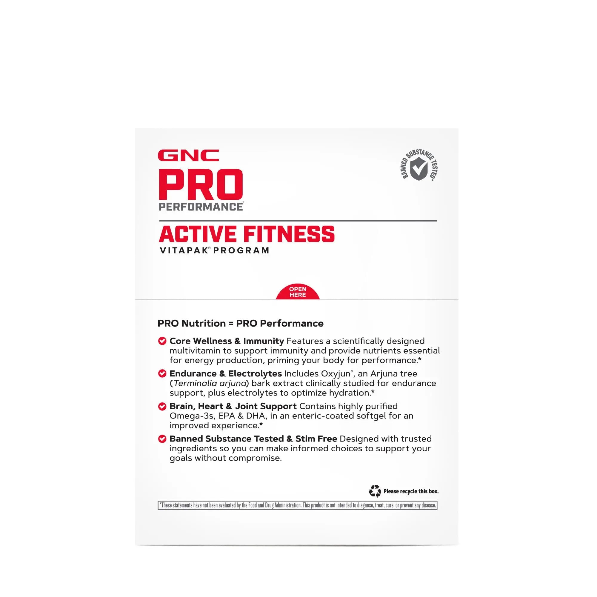 GNC Pro Performance Active Fitness Vitapak Program | 30 Servings GNC buy supplements canada