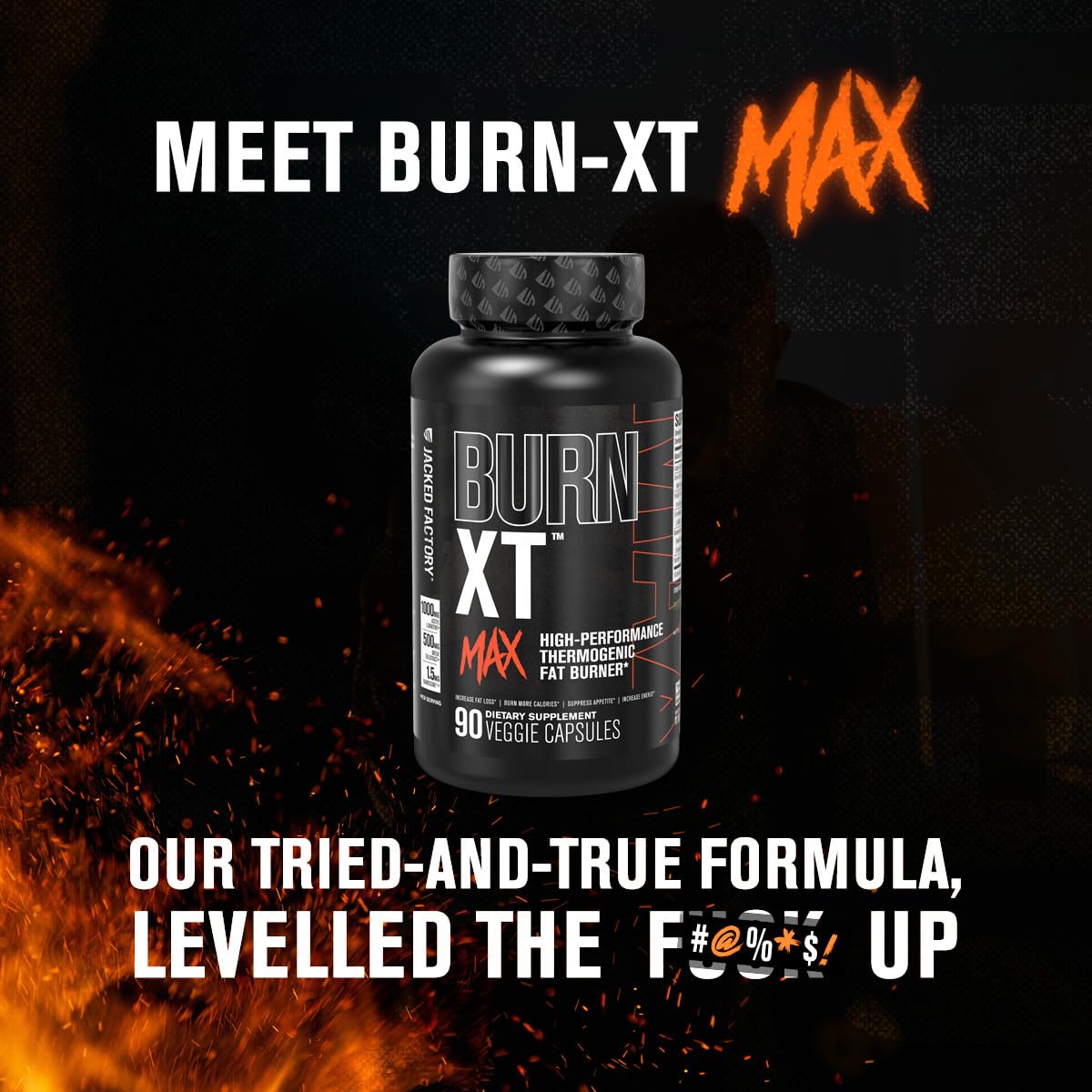 Jacked Factory Burn-XT Max - High-Performance Thermogenic Fat Burner & Appetite Suppressant for Weight Loss w/PurCaf Organic Caffeine, MitoBurn, Green Tea Jacked Factory buy supplements canada