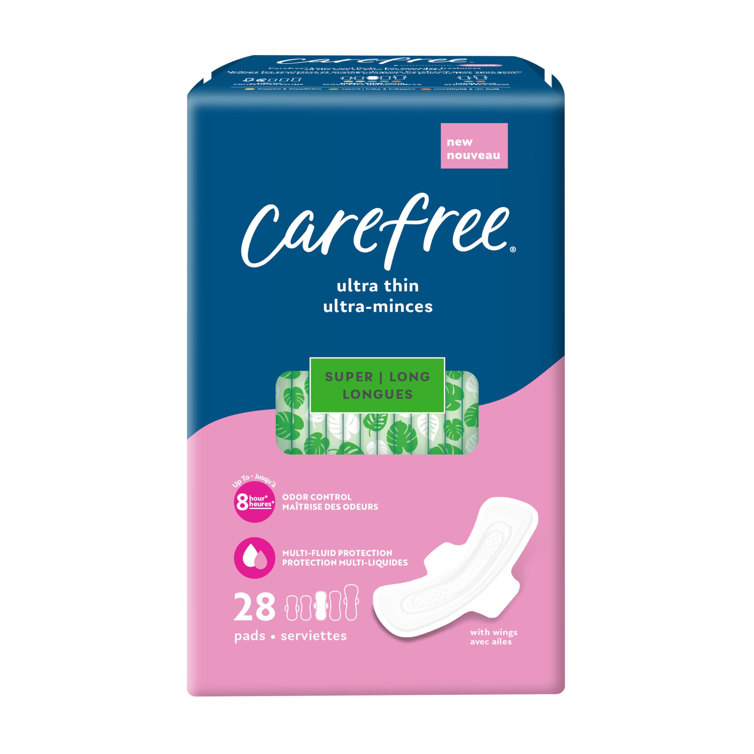 Carefree Ultra Thin Pads, Super/Long Pads With Wings, 28ct Carefree buy supplements canada