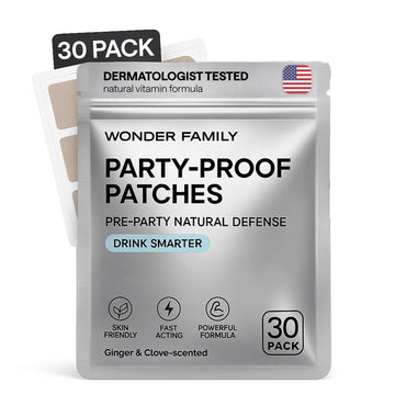 Recovery Patches for Men & Women – Grey Pack Morning Relief After Parties, Drinking & Nights Out – With B-Complex, Vitamins A C D E, Glutathione, Boswellia & Herbal Antioxidants – 30 Patches WONDER FAMILY buy supplements canada