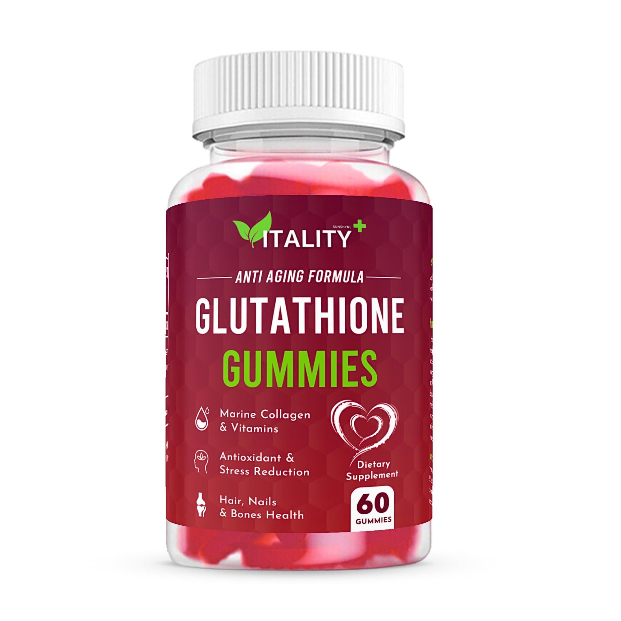 2 Pack Glutathione Gummies | with Marine Collagen | 1050mg per Serving | Antioxidant Support Sunshyne buy supplements canada