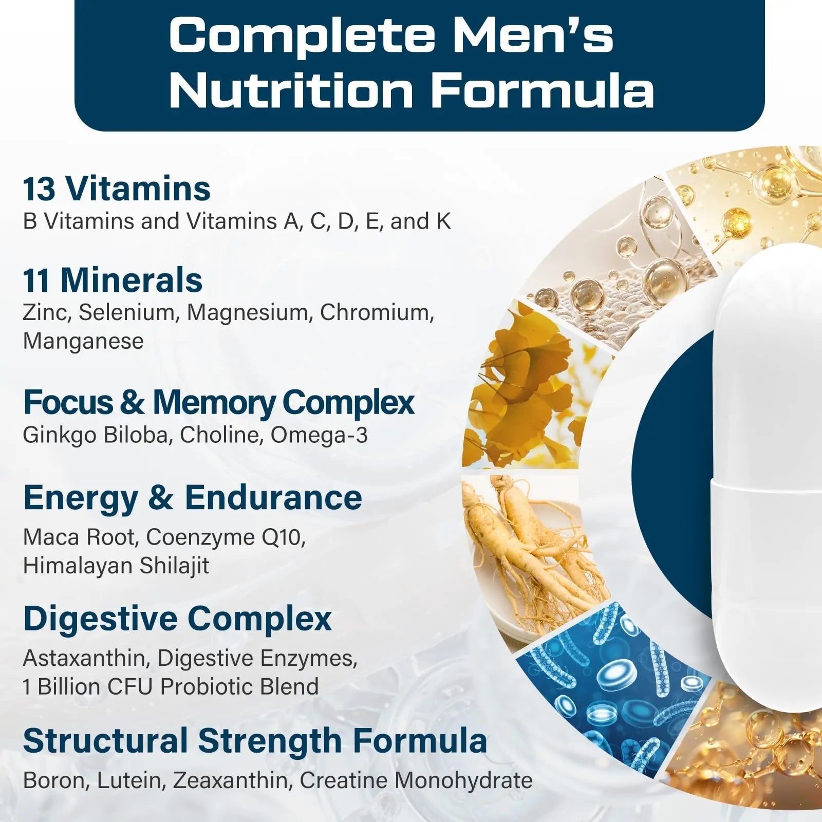 ThrivyThystle Multivitamin for Men 50+ with Methylated B12 & Folate, Omega-3 & CoQ10 – Fermented Herbal Blend, 43 Vitamins & Minerals ThrivyThystle buy supplements canada