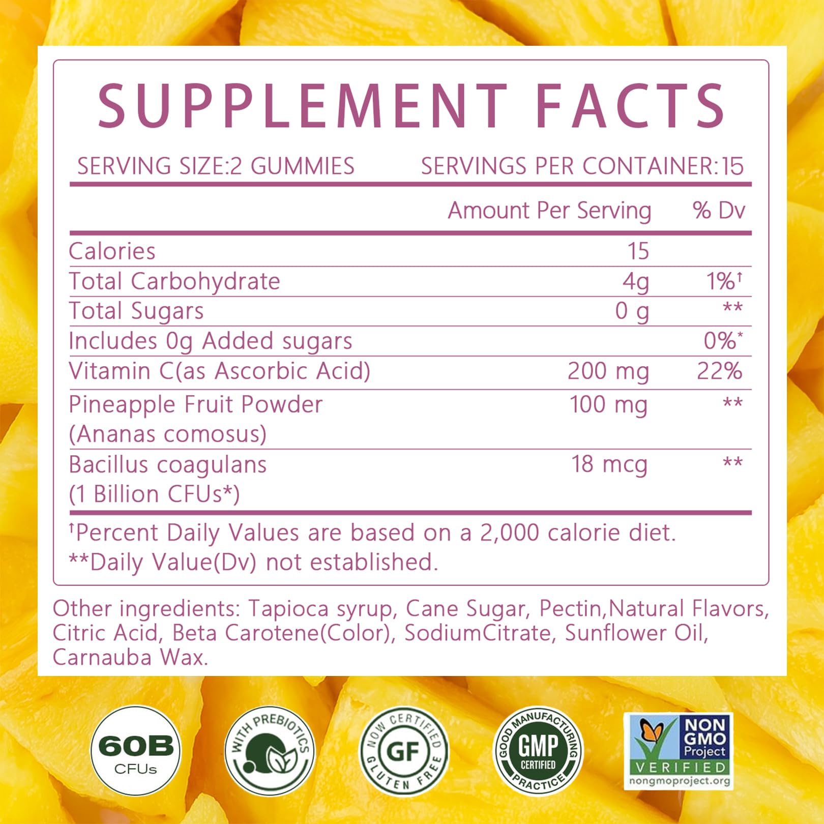 Montue Premium Diamond Feminine Balance Gummies-pH Balance with Prebiotics & Lactobacillus Probiotic Blend&Hawaiian Pineapple Immune Support,Vegan& Non-GMO（30 Gummies） Montue buy supplements canada