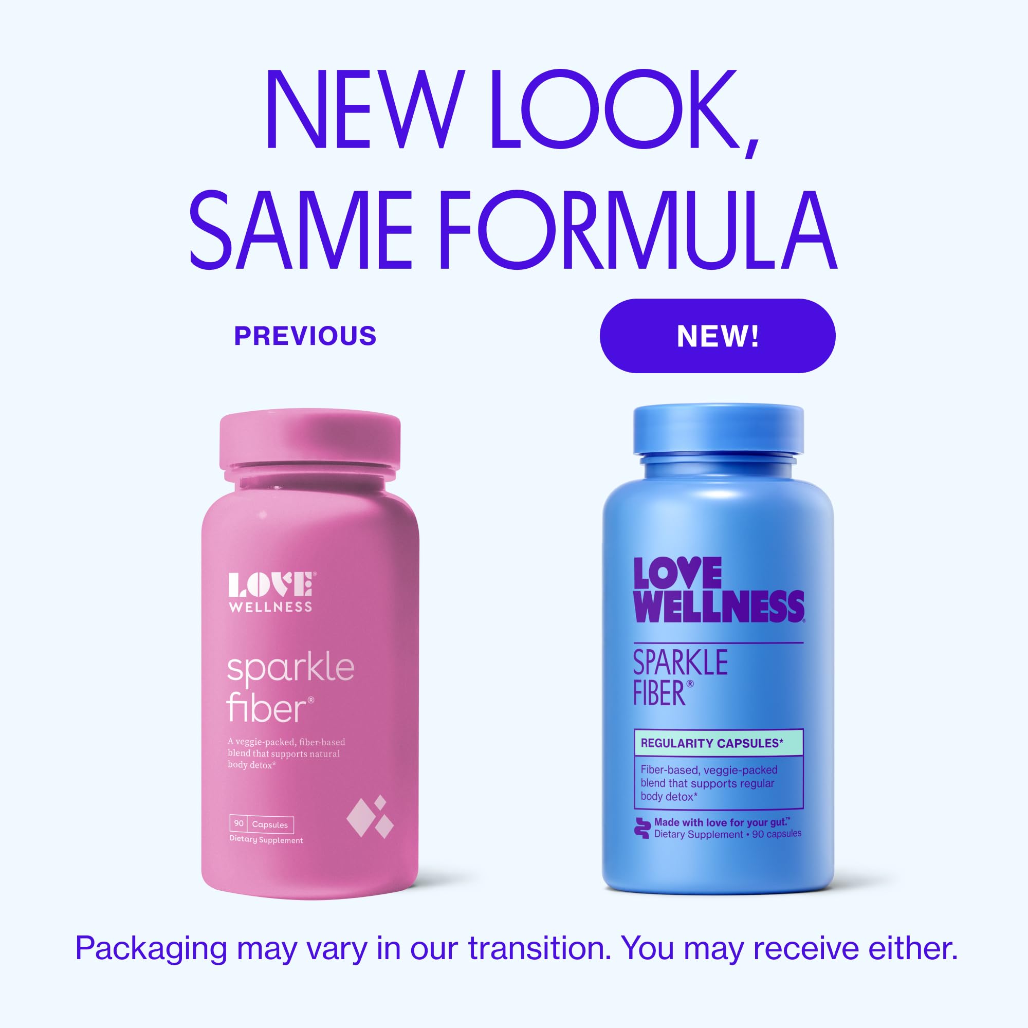 Love Wellness Sparkle Fiber | Fiber Supplement with Digestive Enzymes | Greens Superfood Powder & Psyllium Husk Powder | Promotes Gut Health for Women | Regularity & Bloating Relief | 90 Count Love Wellness buy supplements canada