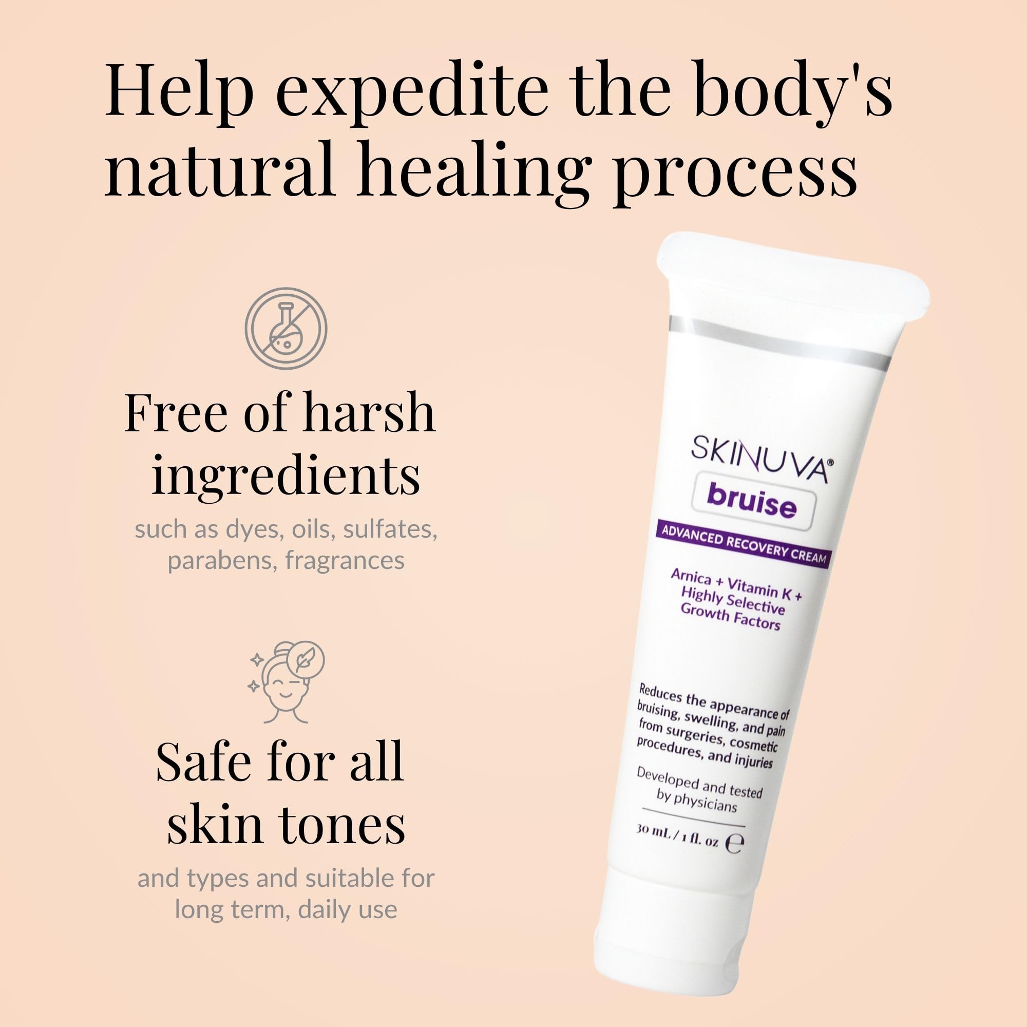 Skinuva® Bruise Advanced Recovery Cream - Topical Bruise Cream Formulated with Growth Factors, Arnica & Vitamin K (1 oz) Skinuva buy supplements canada