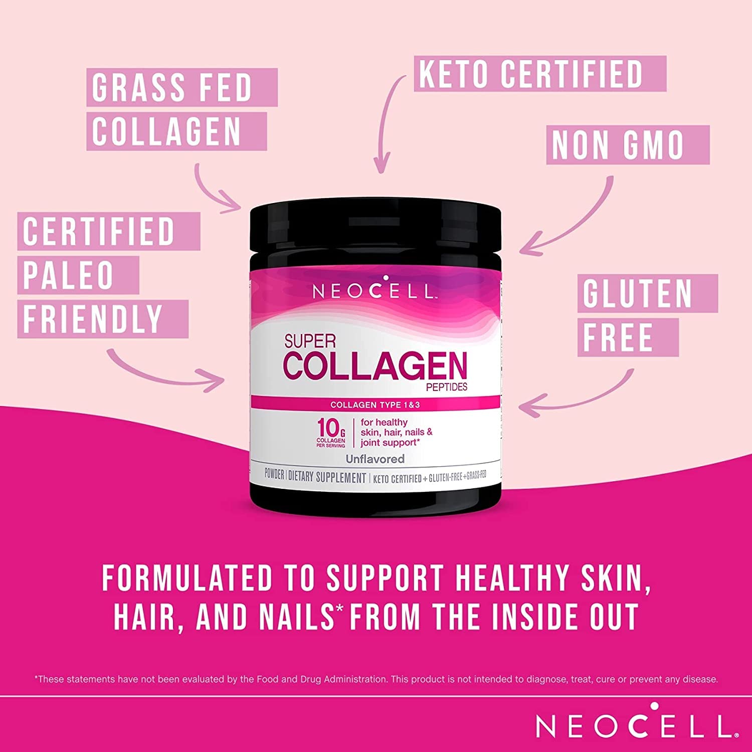 Neocell, Super Collagen, Type 1 & 3, 7 oz (198 g) Neocell buy supplements canada
