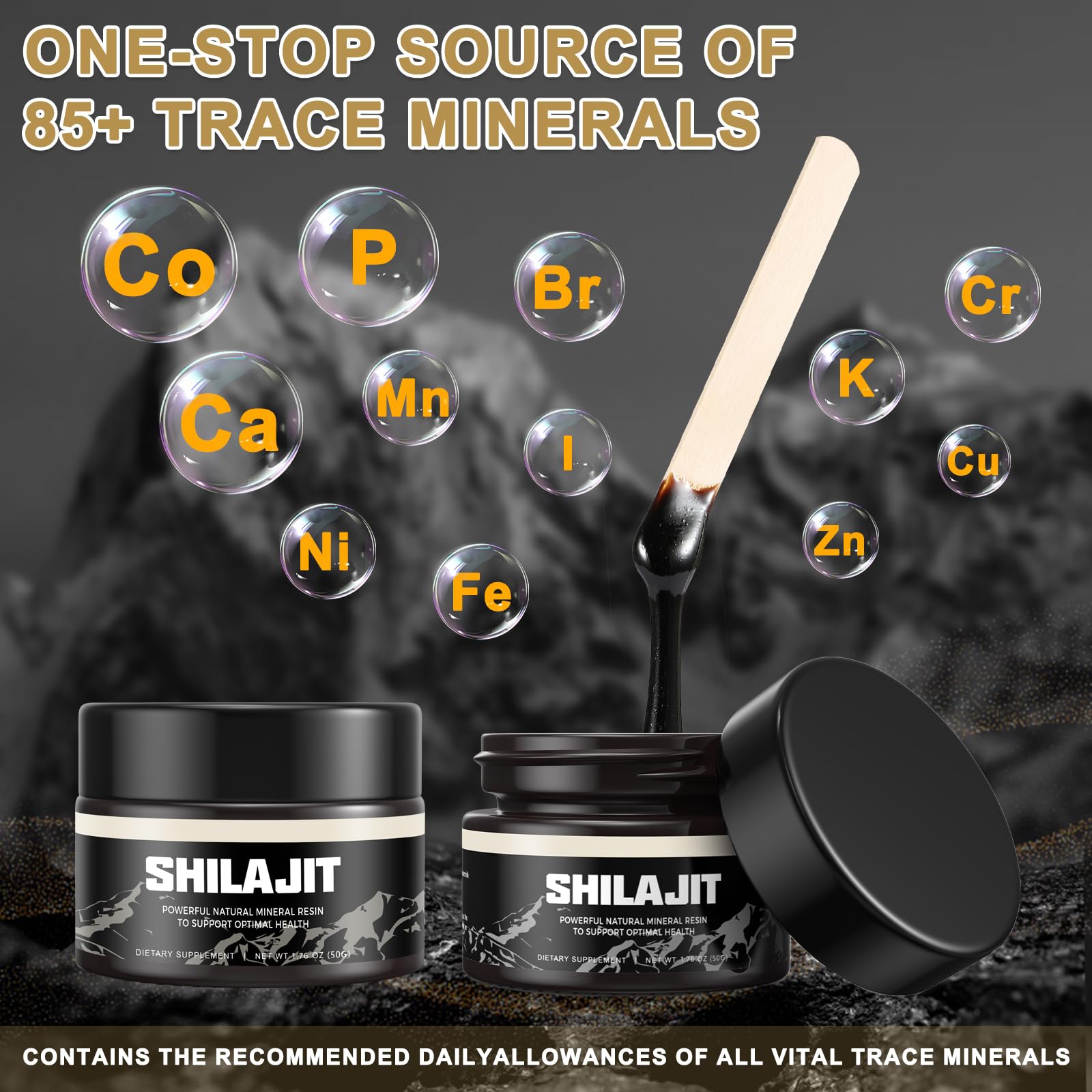 Shilajit Pure Himalayan Organic Shilajit Resin - Gold Grade 100% Shilajit Supplement Scarremover buy supplements canada
