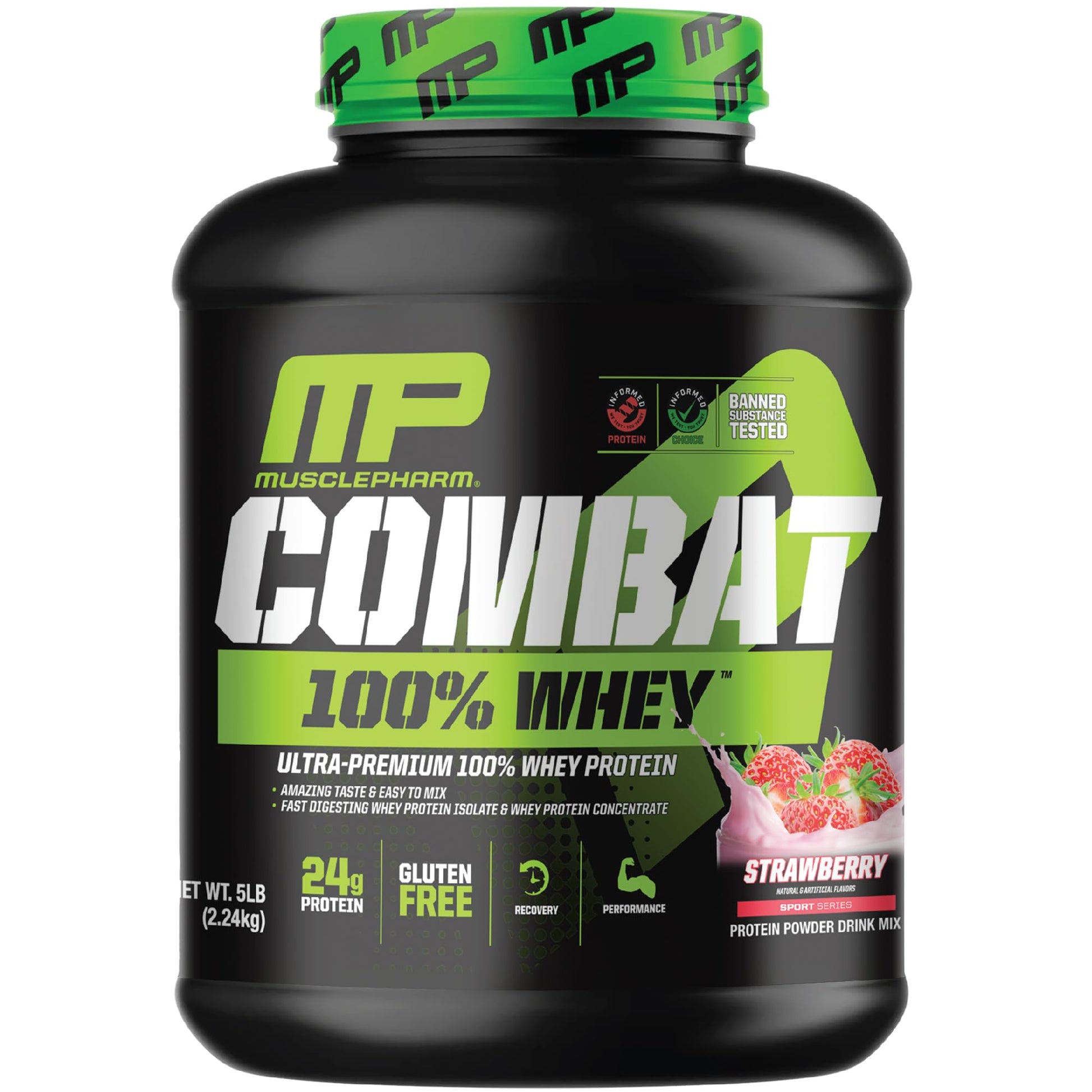 MusclePharm Combat 100% Whey Protein Powder, Strawberry Cream Flavor Muscle Pharm buy supplements canada