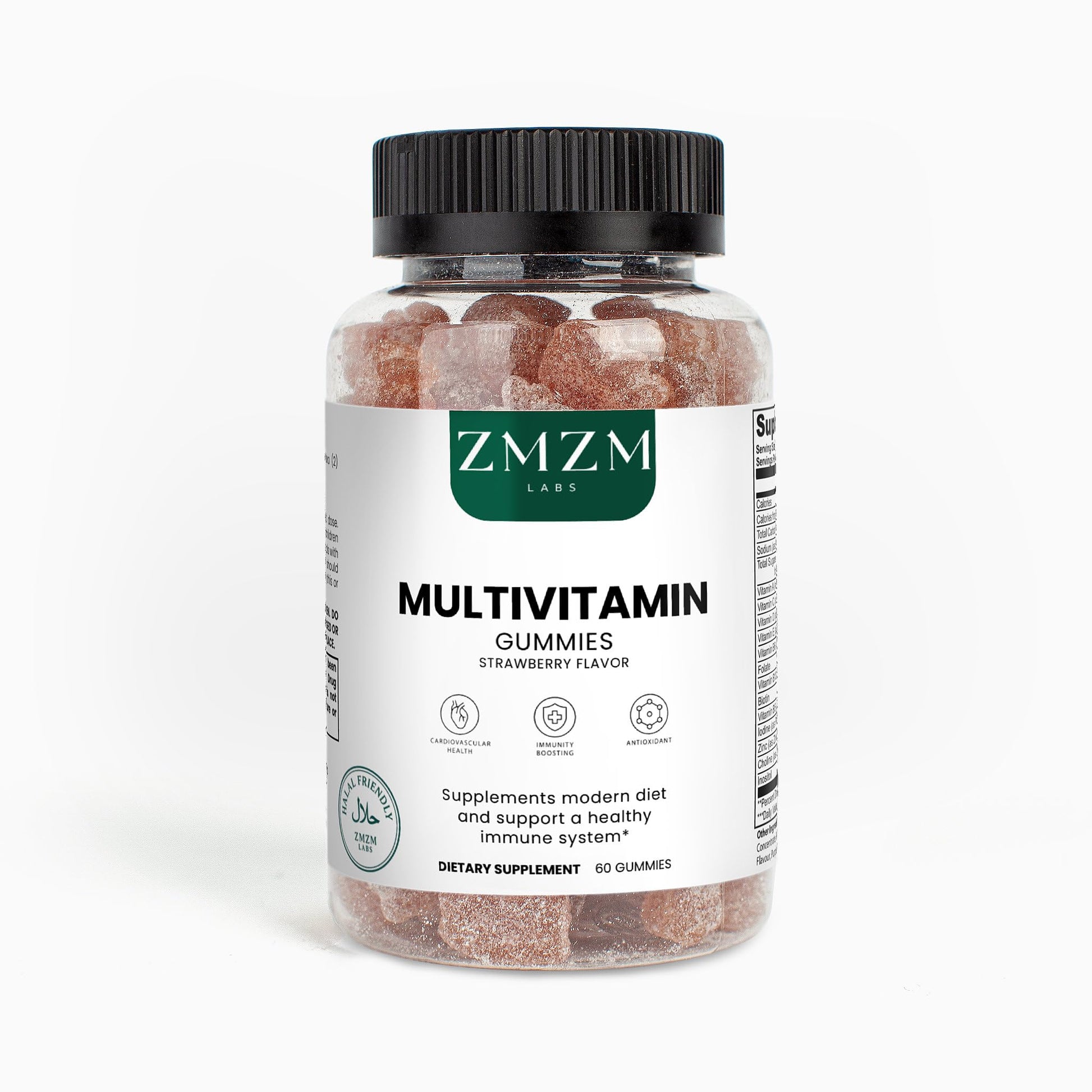 ZMZM LABS Multivitamin Gummies – Strawberry Flavor, 60 Gummies, Vegan, Gelatin-Free, Halal-Friendly Daily Vitamin Supplement ZMZM LABS buy supplements canada
