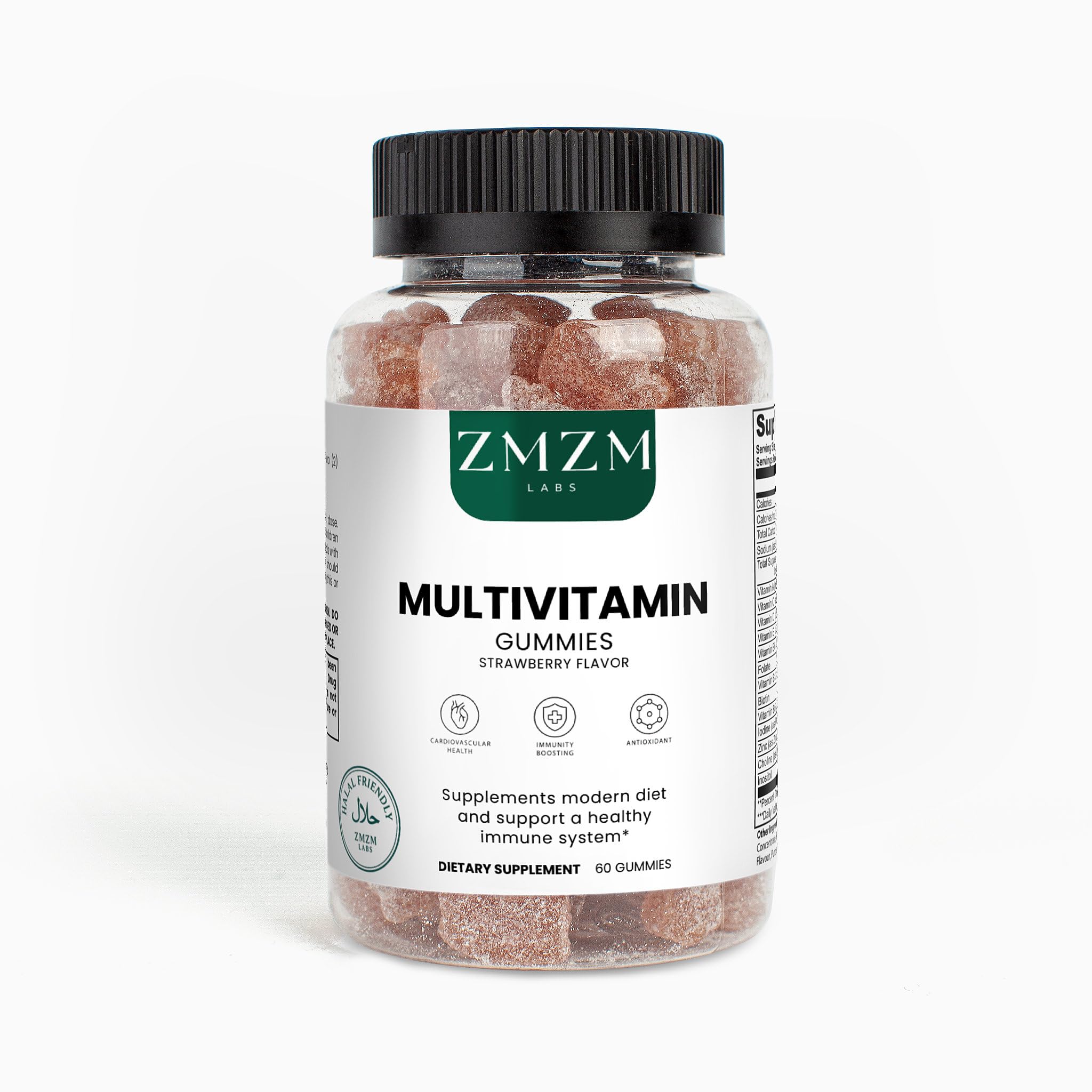 ZMZM LABS Multivitamin Gummies – Strawberry Flavor, 60 Gummies, Vegan, Gelatin-Free, Halal-Friendly Daily Vitamin Supplement ZMZM LABS buy supplements canada