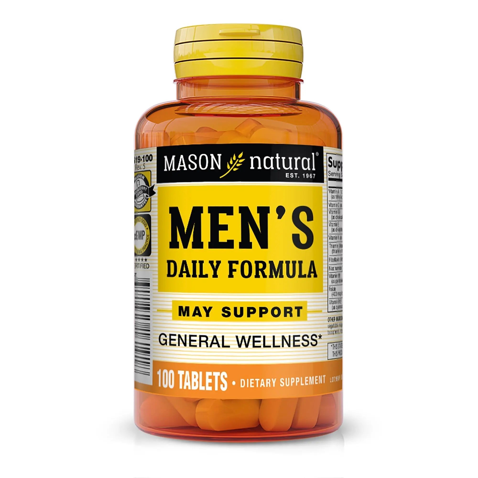 MASON NATURAL, Mens Daily Formula Equivalent to One a Day Mens Brand Tablets - 100 ea MASON NATURAL buy supplements canada