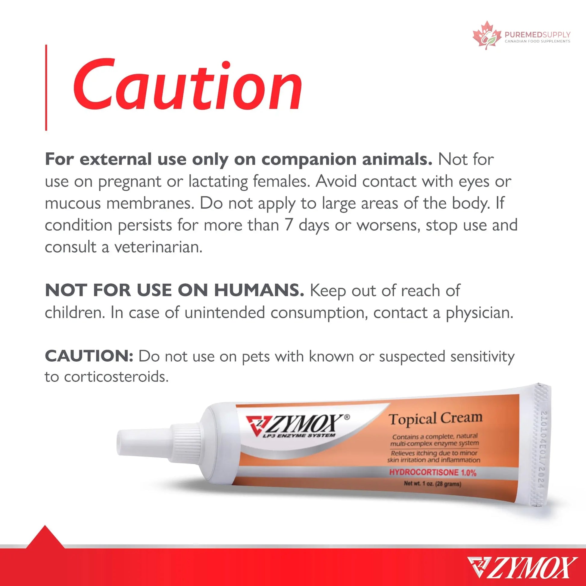 Zymox Veterinarian Strength Topical Cream with 1% Hydrocortisone for Dogs and Cats, 1oz Zymox buy supplements canada