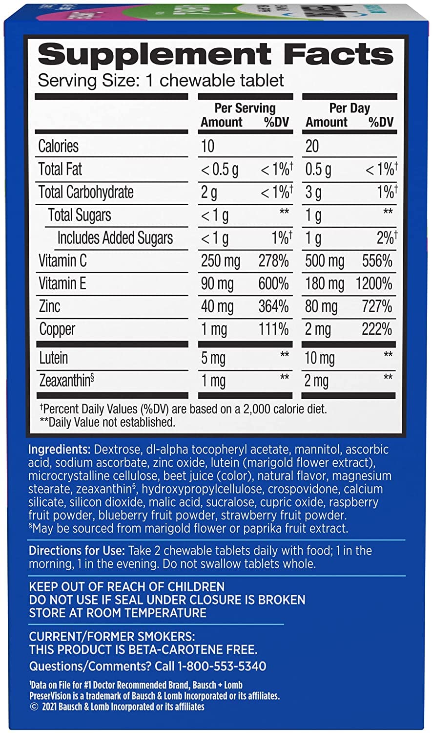 PreserVision AREDS 2 Eye Vitamin & Mineral Supplement, Contains Lutein PreserVision buy supplements canada