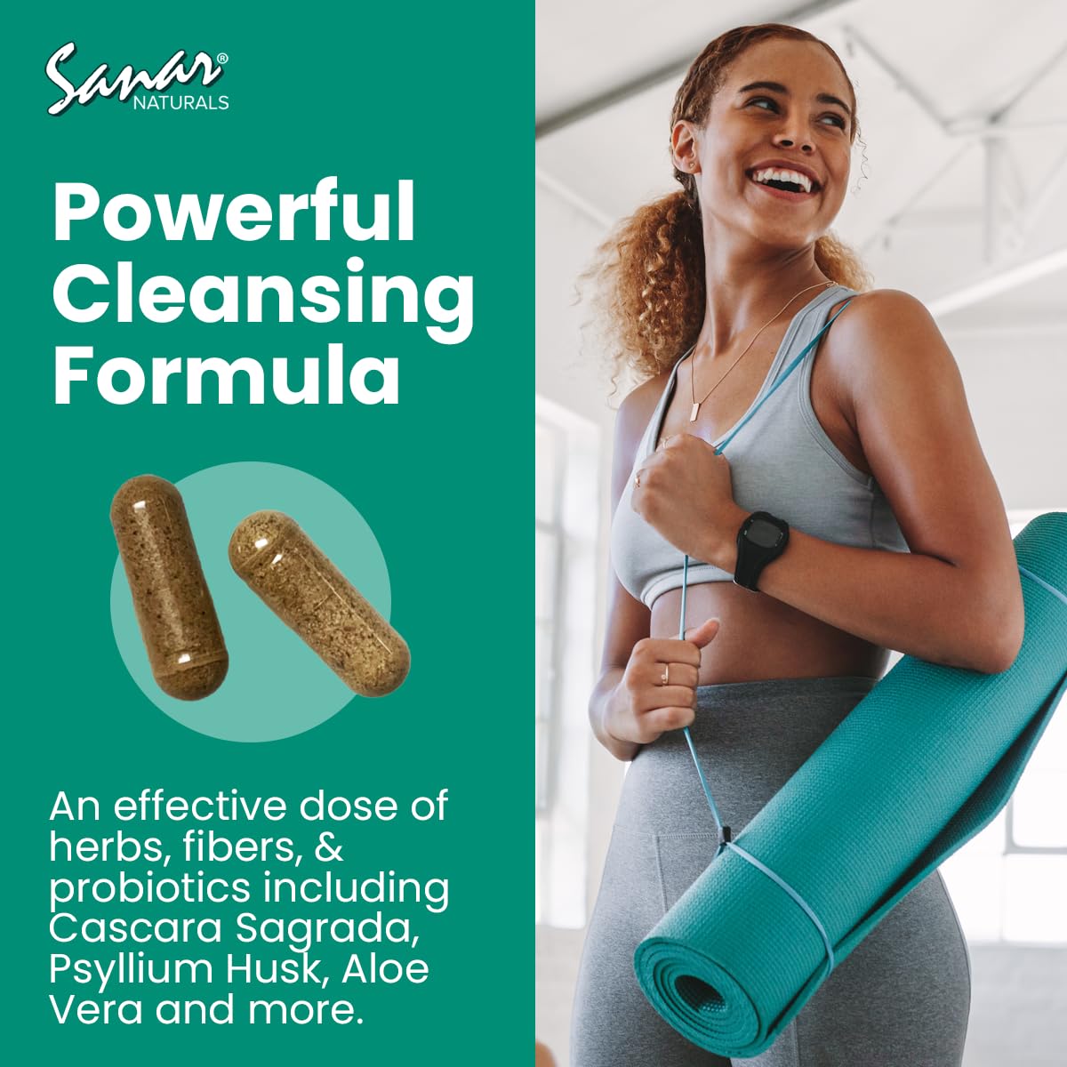 Sanar Naturals Colon Cleanser - Herbal Blend with Probiotics and Fibers - Digestive Health Sanar Naturals buy supplements canada