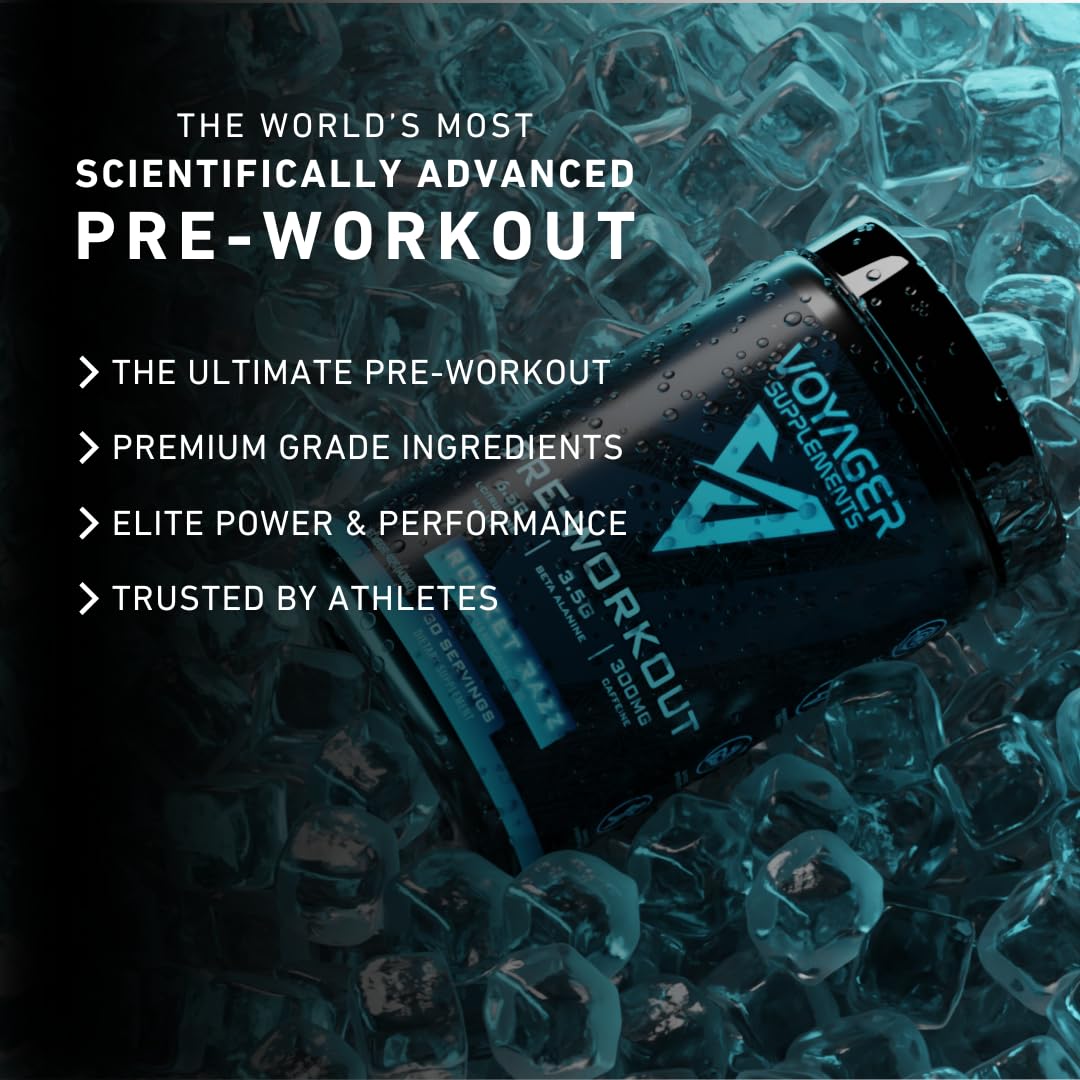 Voyager Supplements Pre-Workout Powder | Rocket Razz | Intense Pump | Maximized Voyager Supplements buy supplements canada