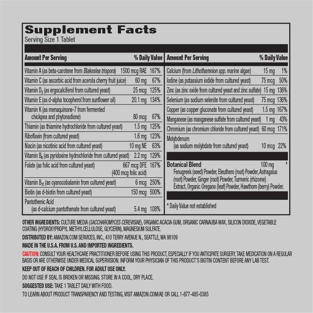 Amazon Elements Men's One Daily Multivitamin (65 Tablets) and Amazon Elements B Complex (65 Capsules) Amazon Elements buy supplements canada