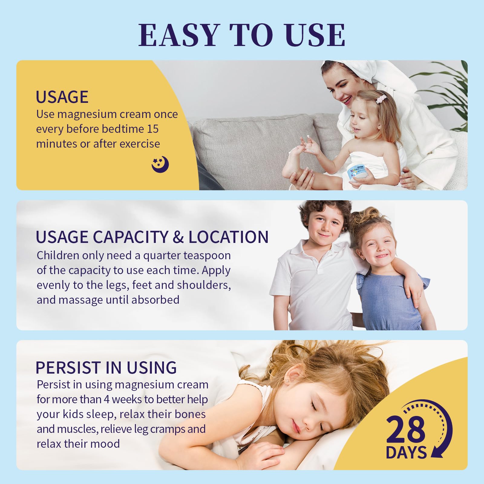 RodPere Magnesium Lotion for Kids & Babies, Bedtime Magnesium Cream for Sleep, Leg Cramps, Lavender Calming Magnesium Oil Lotion for Bone & Muscle Relaxation, Apply to Feet, Legs, Body, 4 OZ. RodPere buy supplements canada