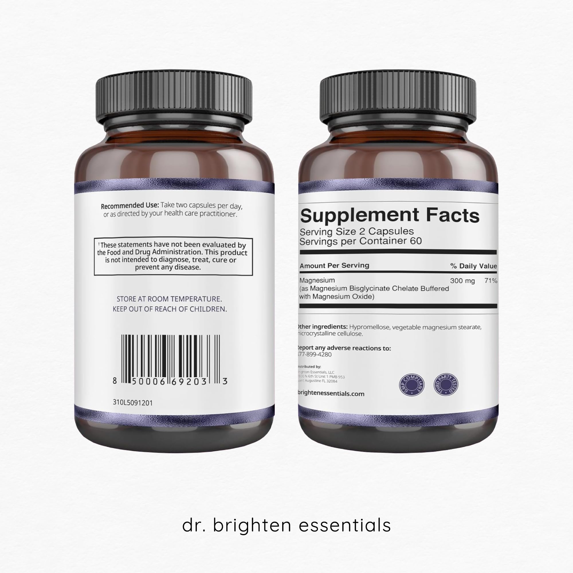 Dr. Brighten Magnesium Plus (as Magnesium Bi-glyncinate) - Beneficial in Maintaining a Healthy Mood, Sleep, Hormone Balance and Reducing Symptoms of PMS and Menstrual Cramps Dr. Brighten buy supplements canada