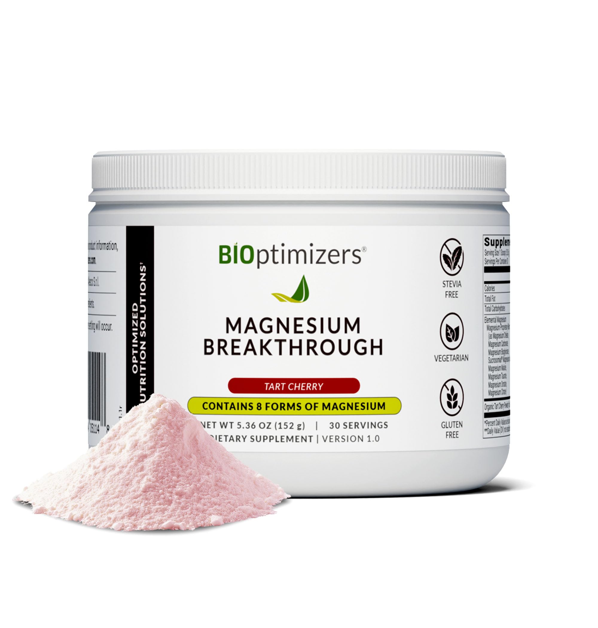 BIOptimizers Magnesium Breakthrough Drink - 8 Forms of Magnesium, Electrolytes, Sleep Health, Stress, Muscle Recovery, Heart Support | Glycinate, Citrate, Malate- Tart Cherry BIOptimizers buy supplements canada