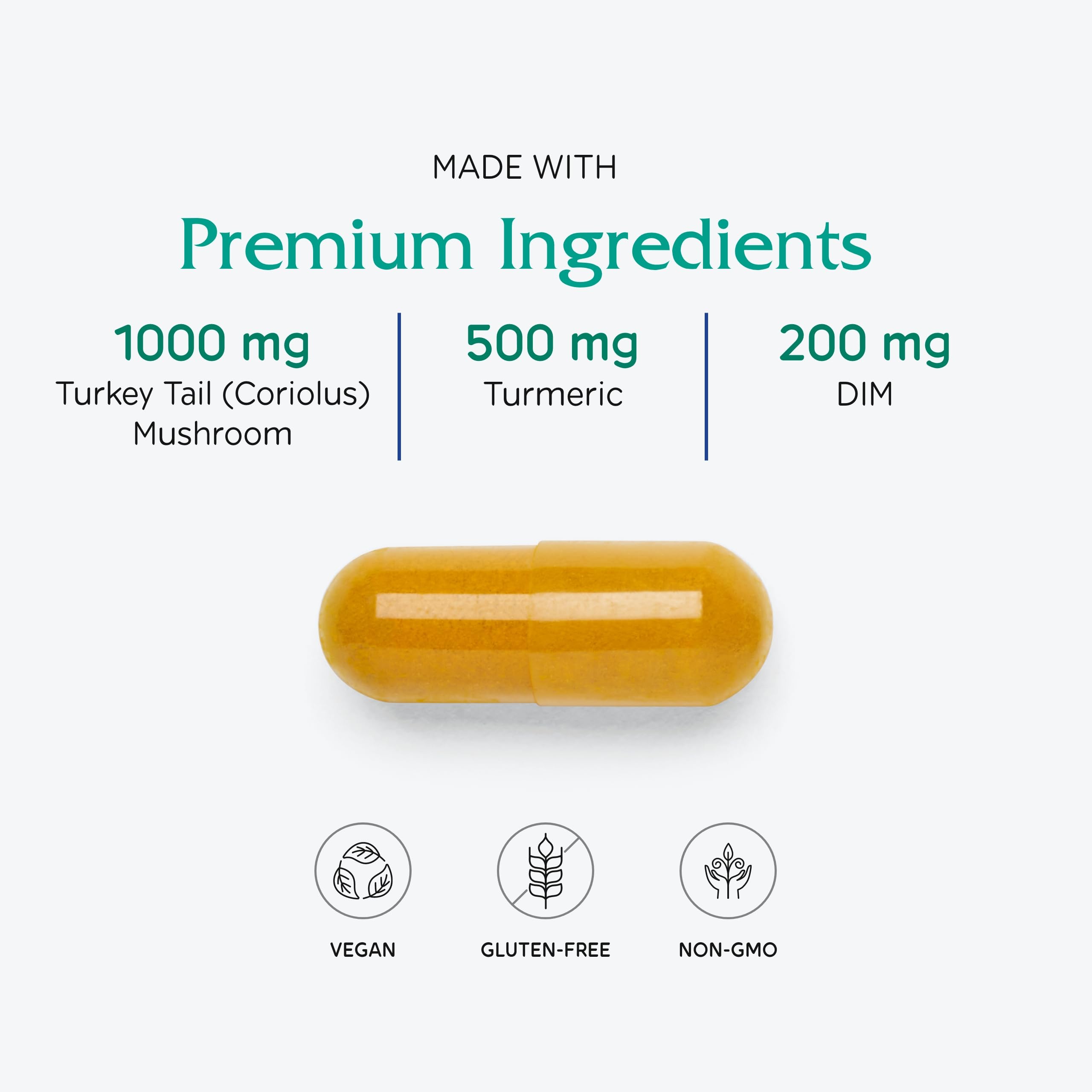 Vitanica CCDG Blend, Immune Support, DIM Supplement 200mg, Turkey Tail Mushroom, Turmeric, Green Tea, Vegan, 90 Capsules Vitanica buy supplements canada